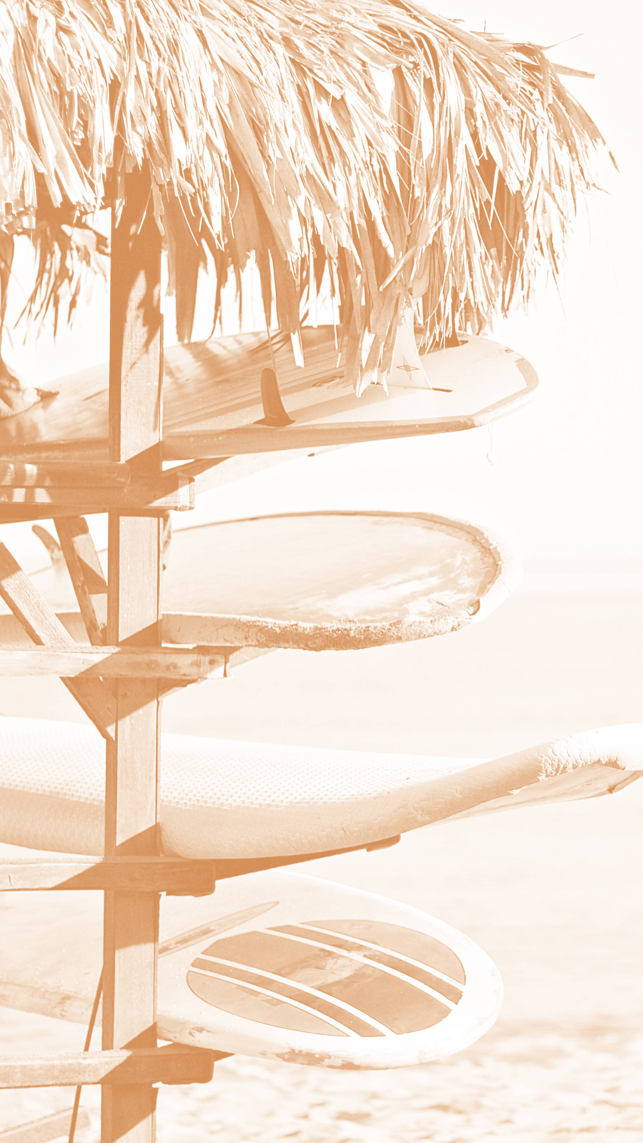 Cremefarvet surfstativ Wallpapers