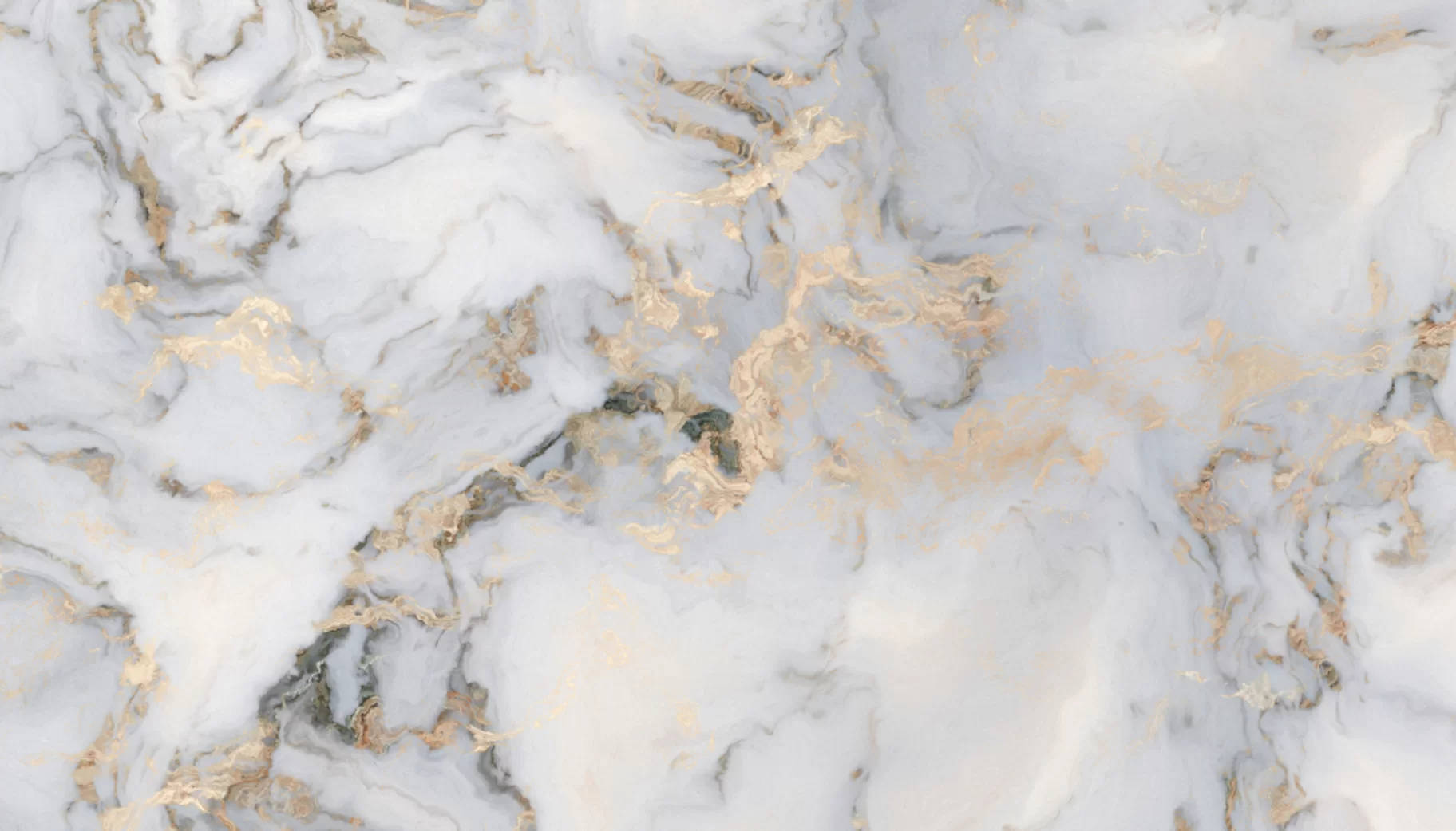 Cremet hvid og guld marmor Wallpapers