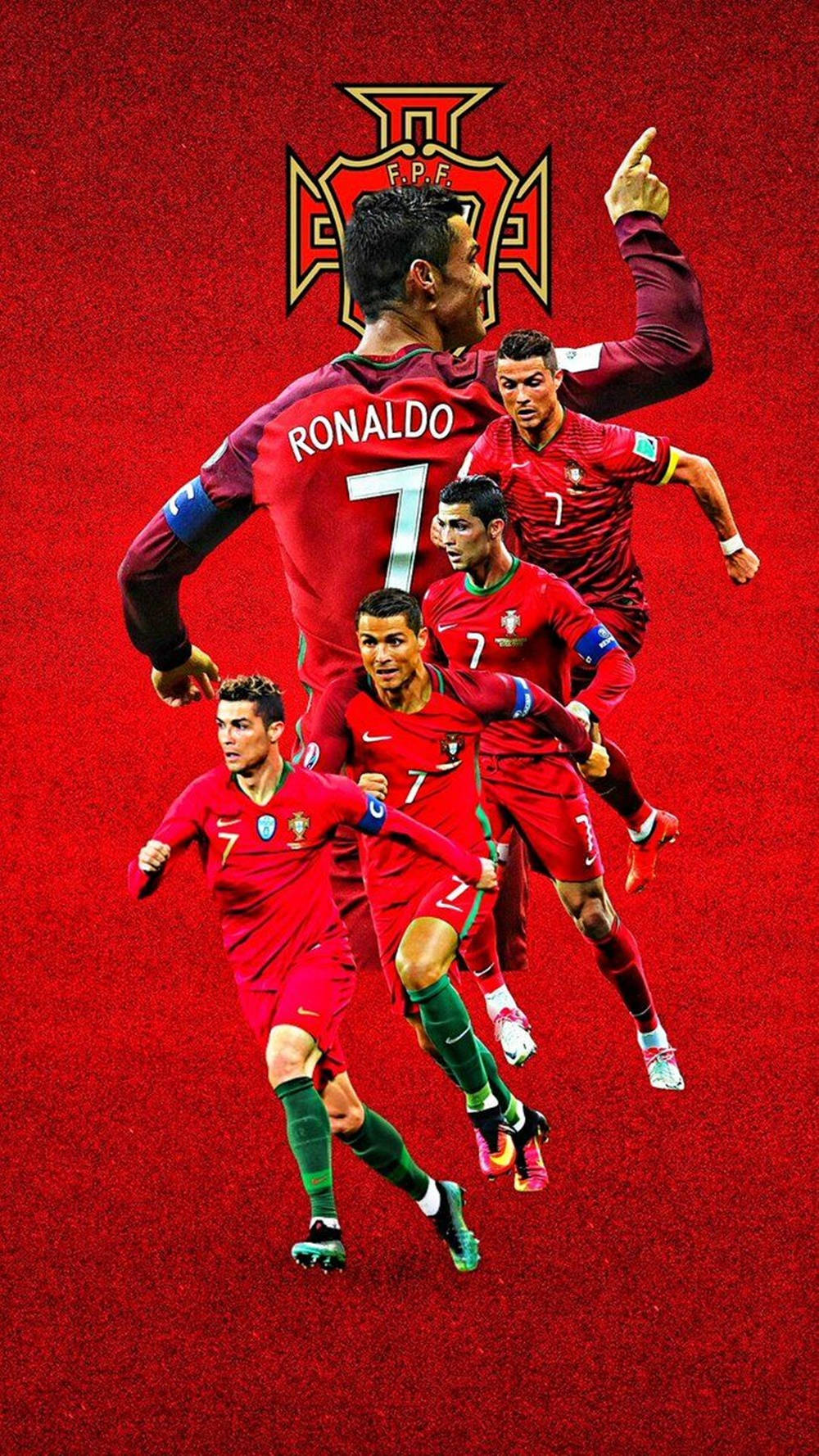 Cristiano Ronaldo Cool Spillerstilling Grafisk Kunst Wallpapers