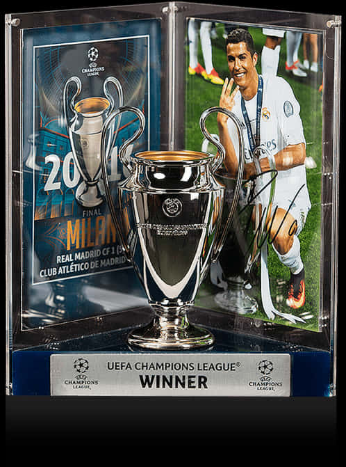 Cristiano Ronaldo Champions League trofæ udstilling Wallpapers
