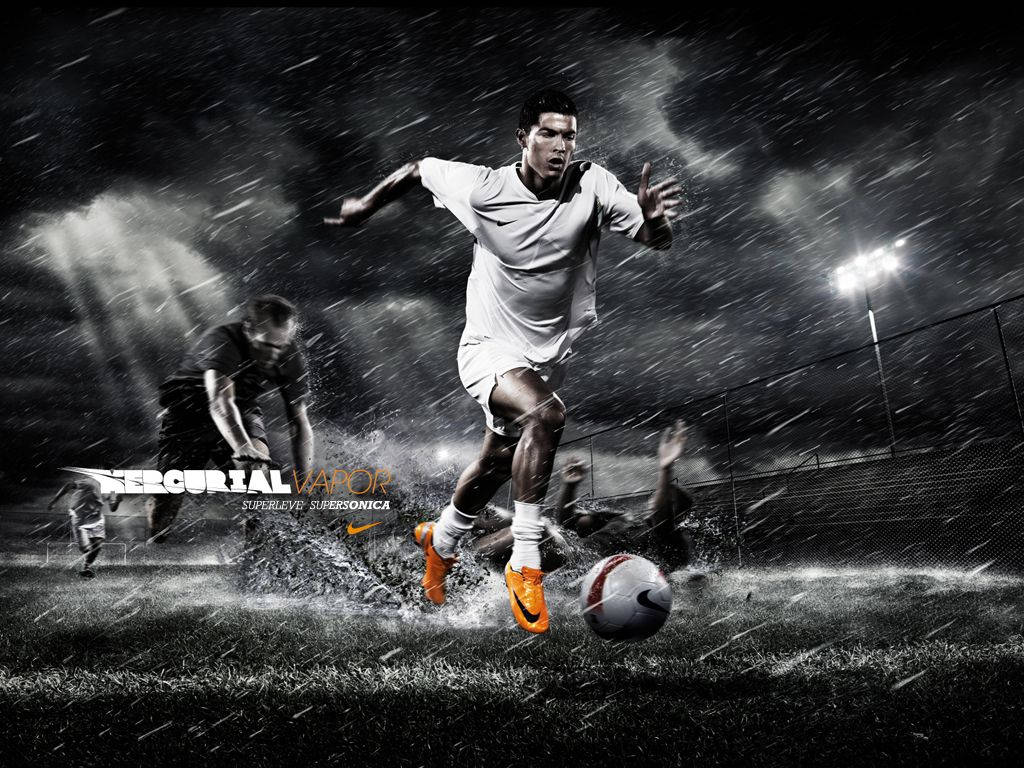 Cristiano Ronaldo er klar til at erobre verden i sin Nike #JustDoIt-kampagne. Wallpapers