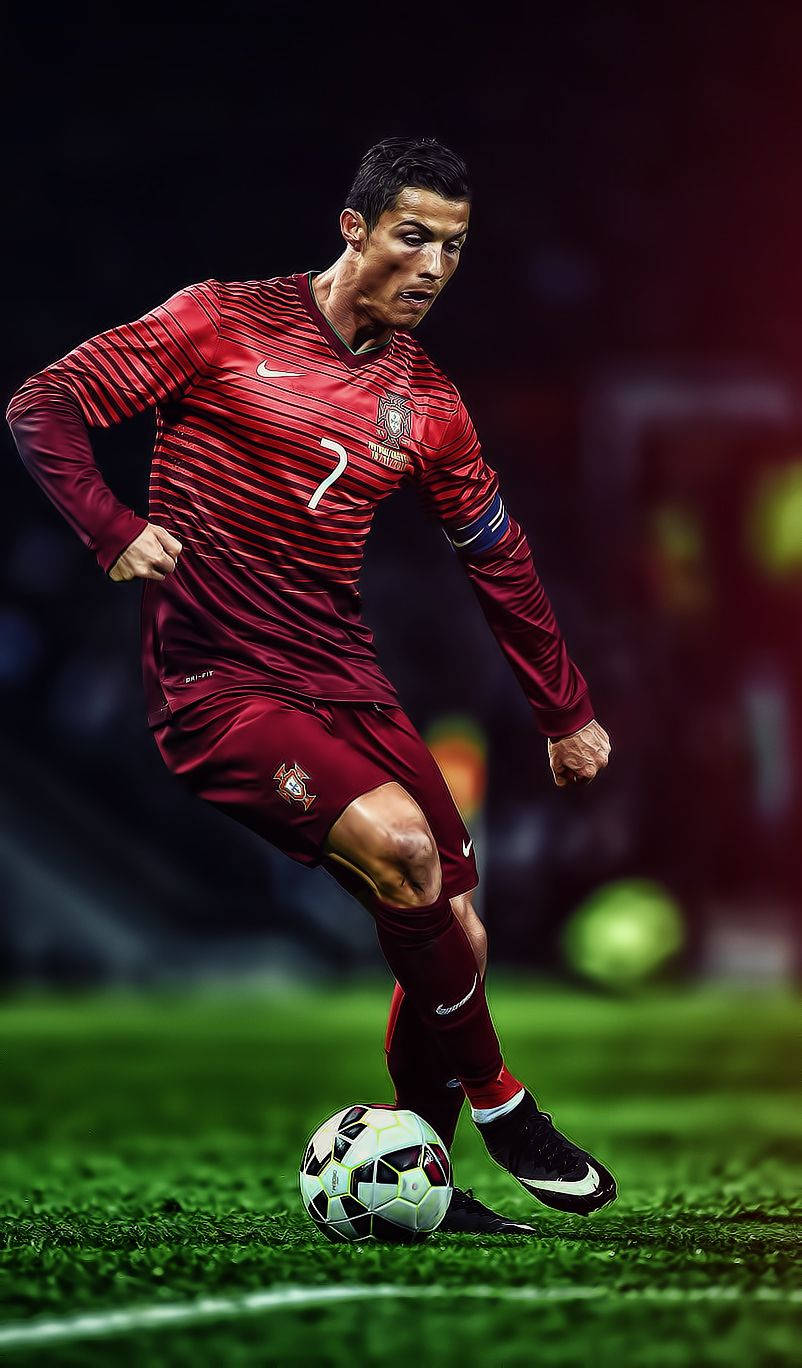 Cristiano Ronaldo i aktion. Wallpapers