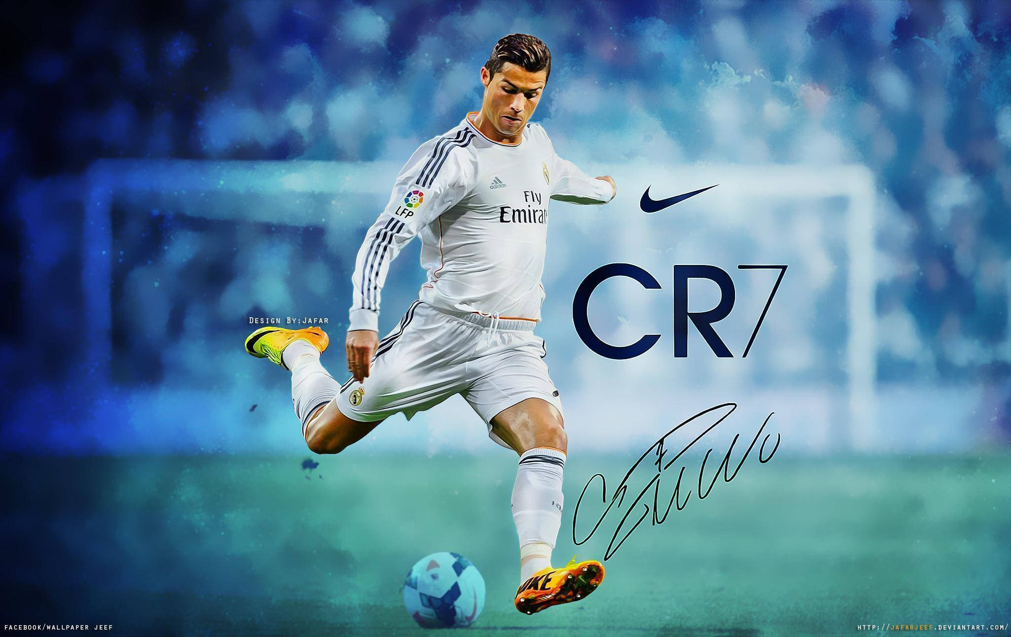 Cristiano Ronaldo maleeffekt kunstværk Wallpapers