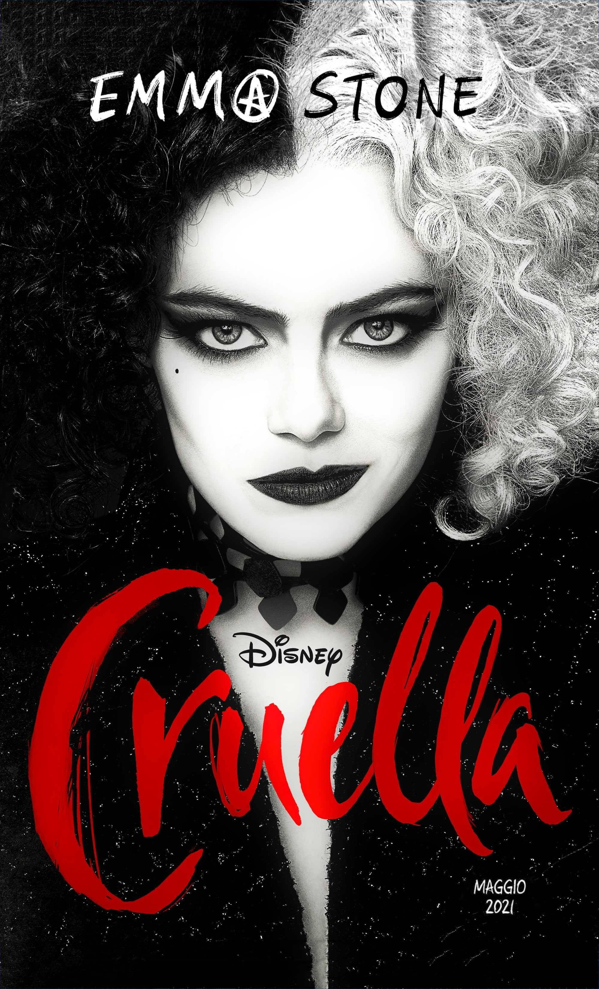 Cruella Monokrom Plakat Wallpapers