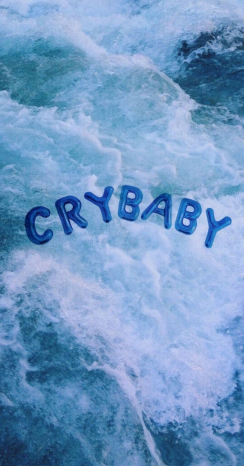 Crybaby Simpelt Blåt Æstetisk Wallpapers