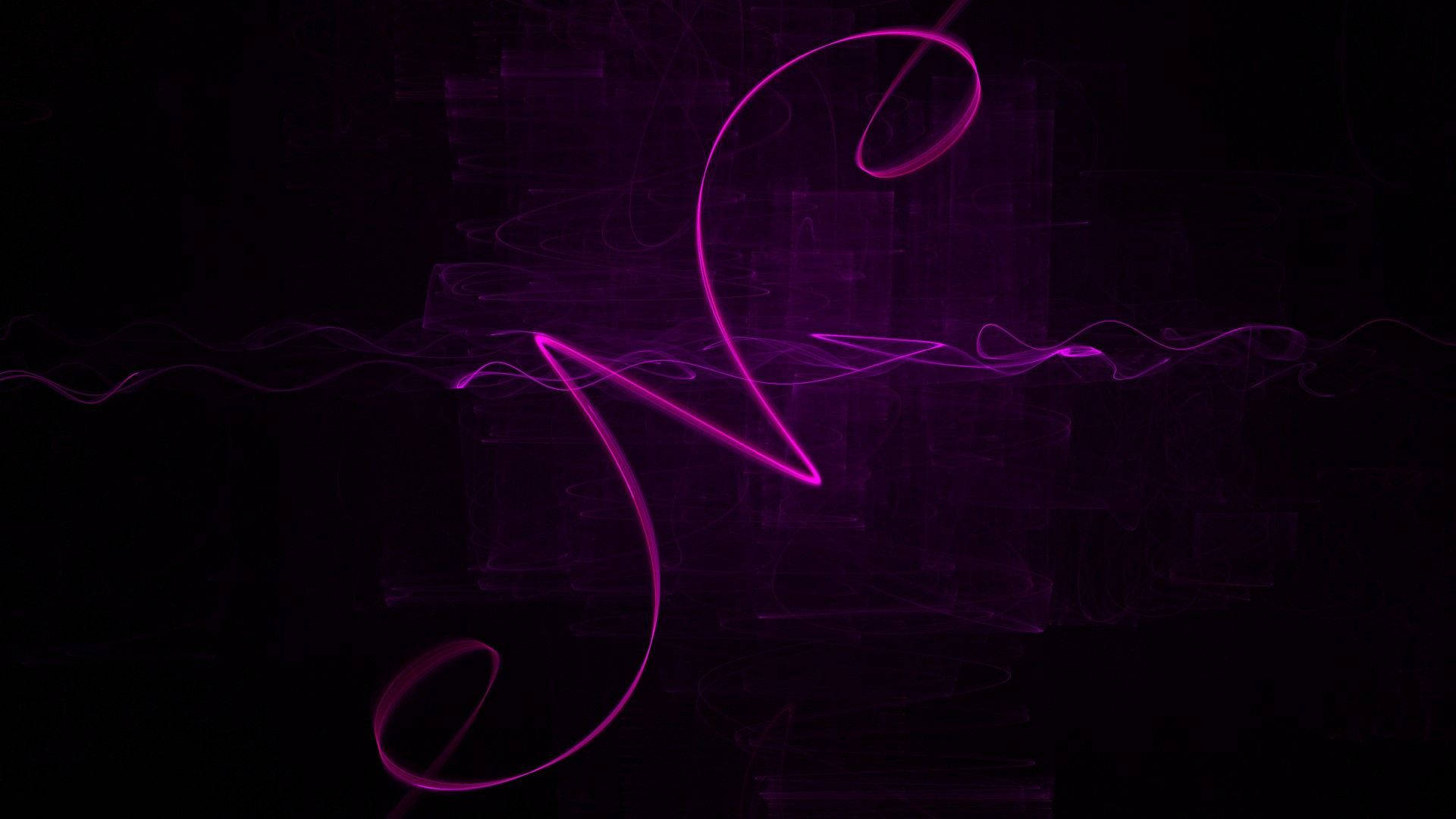 Cursive Cool N Neon Lilla Wallpapers