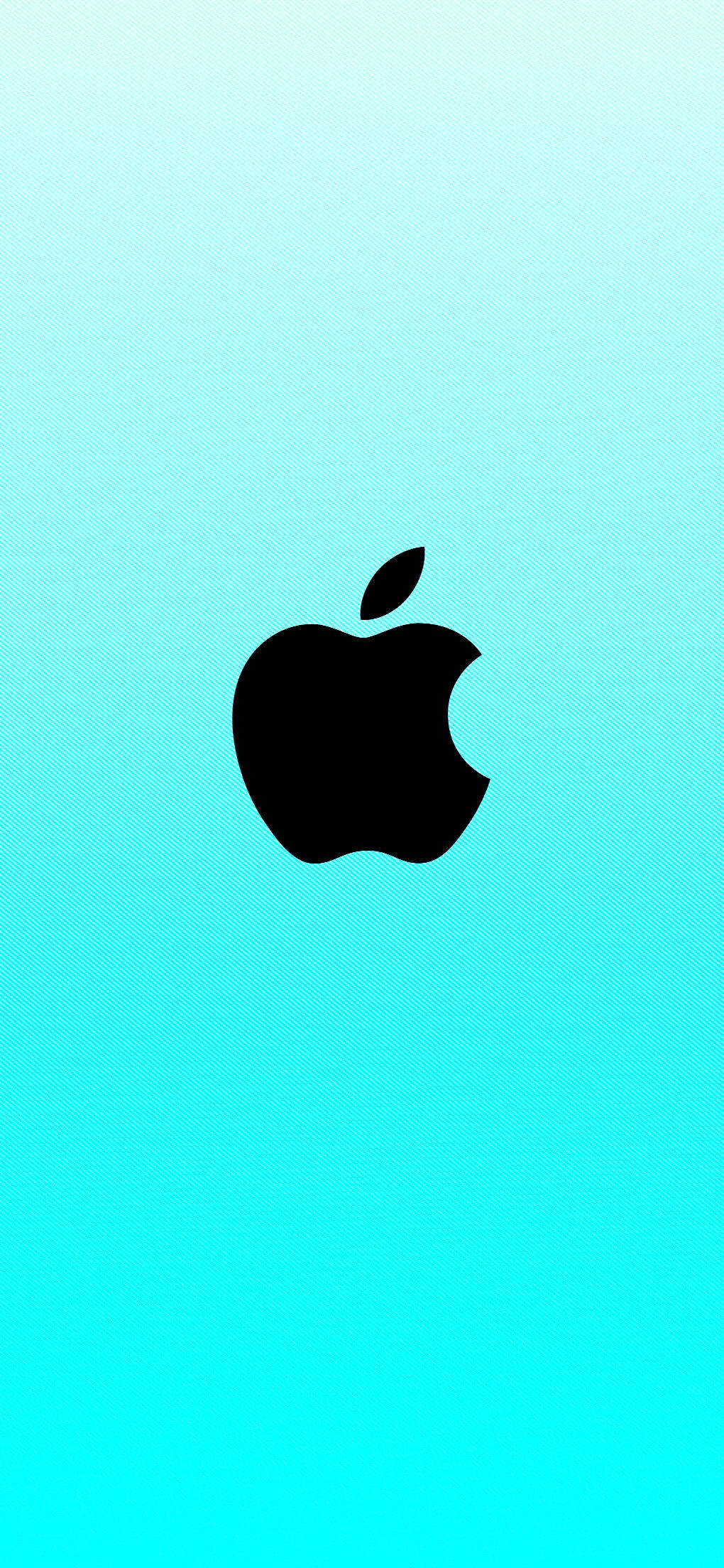 Cyan Blå Apple Logo Wallpapers