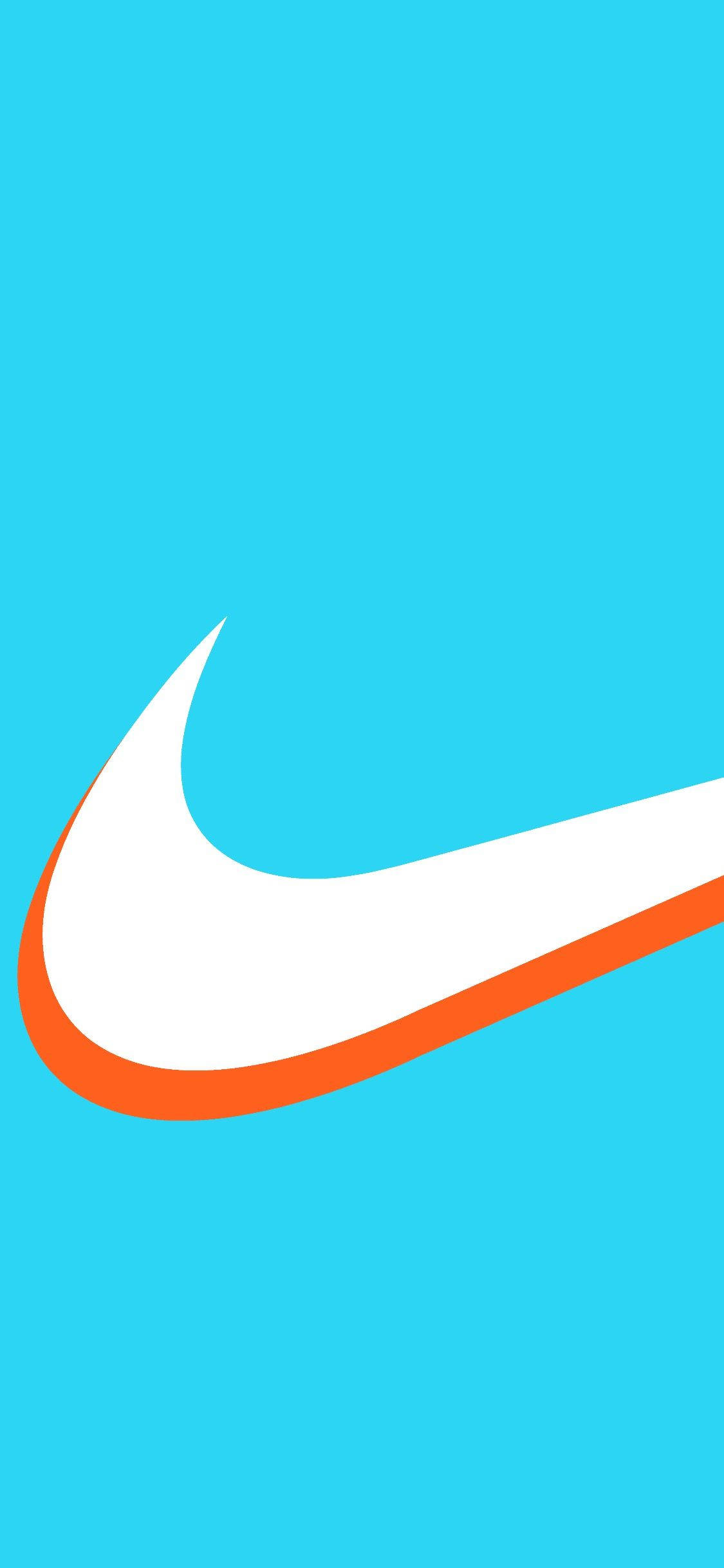 Cyan Nike iPhone Baggrund Wallpapers
