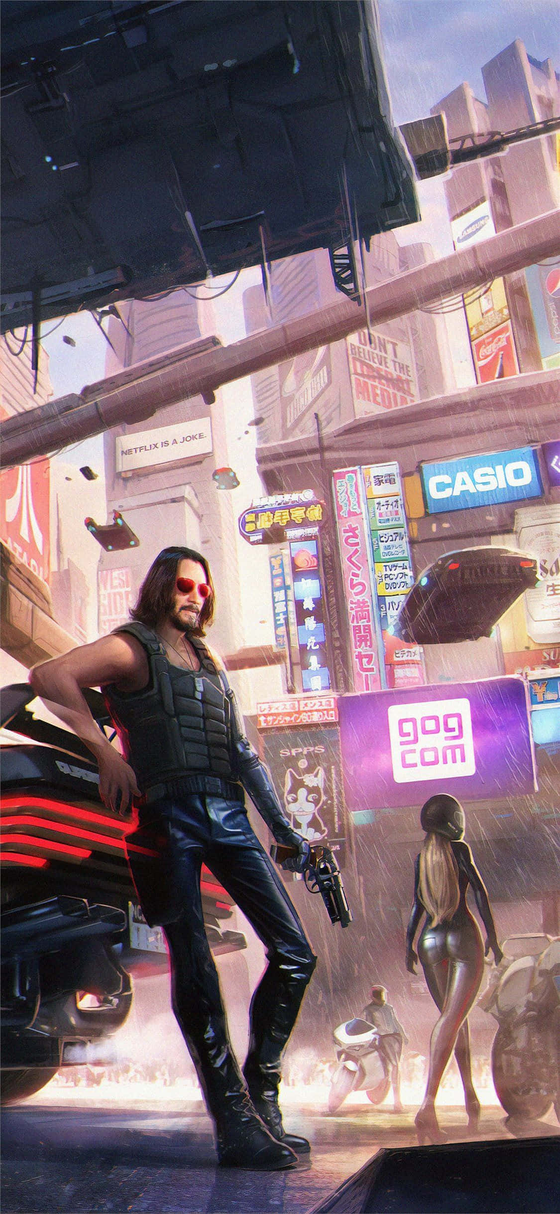 Cyberpunk 2077 Tema Pixel 3XL Wallpapers