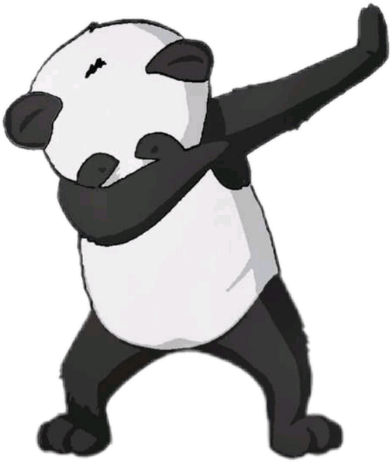 Dabende Panda Tegneseriefigur Wallpapers