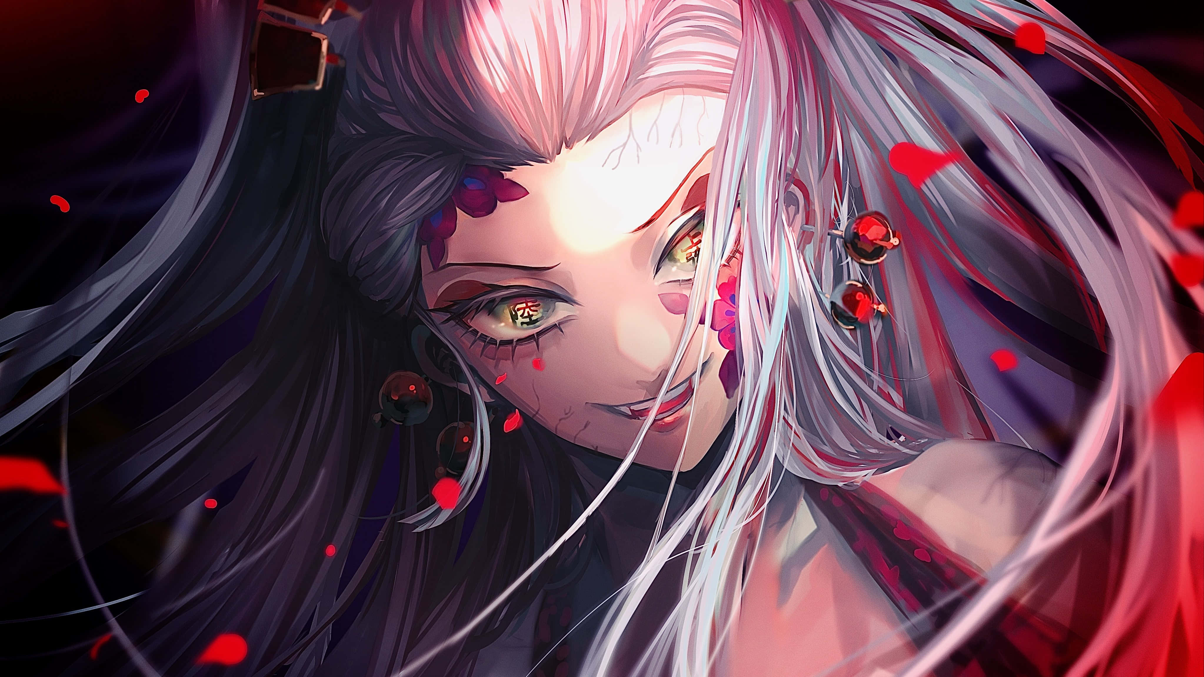 Daki Demon Slayer Nærbillede Wallpapers