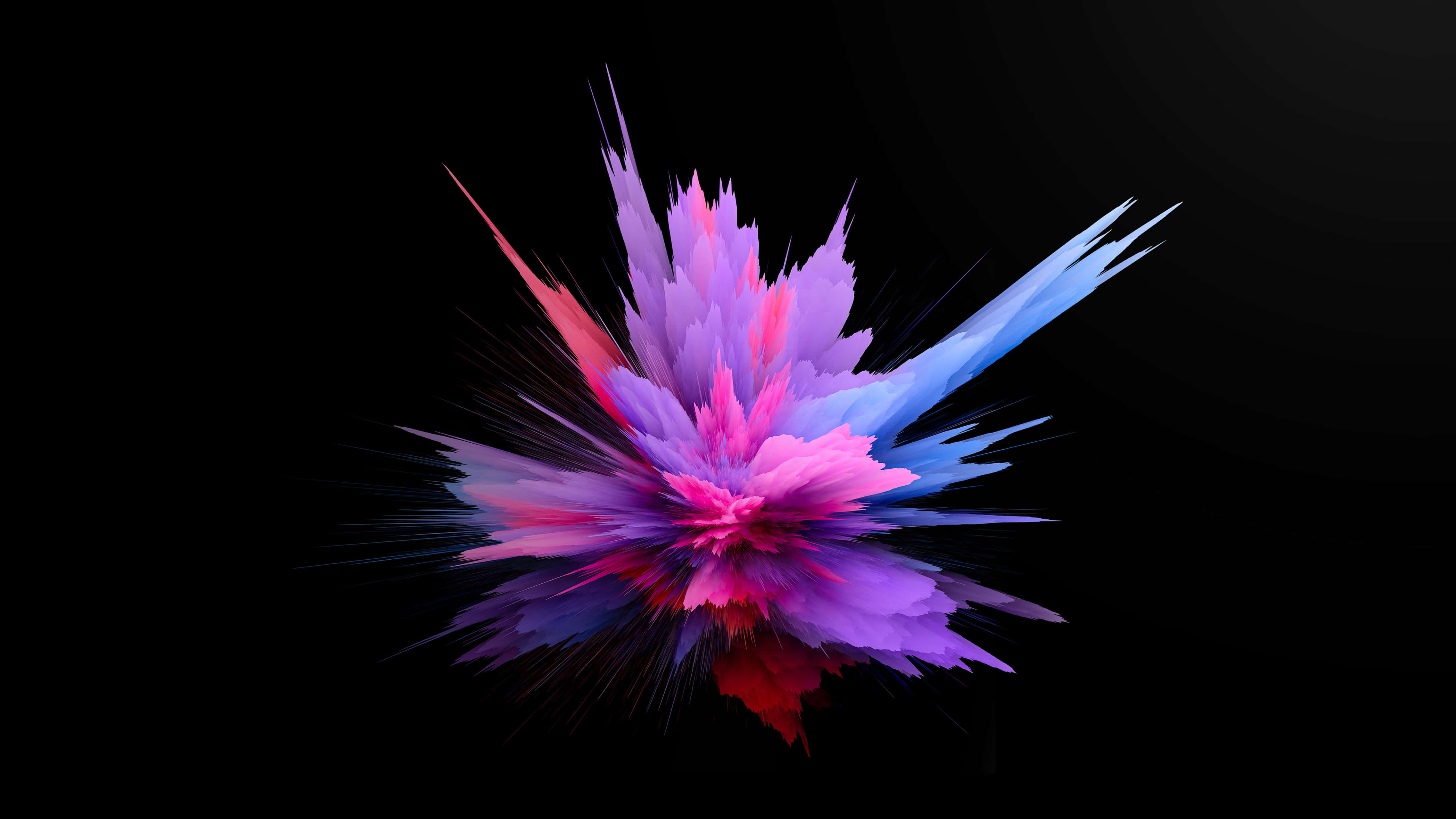 Dans gennem farverige former - abstrakt kunst Wallpapers