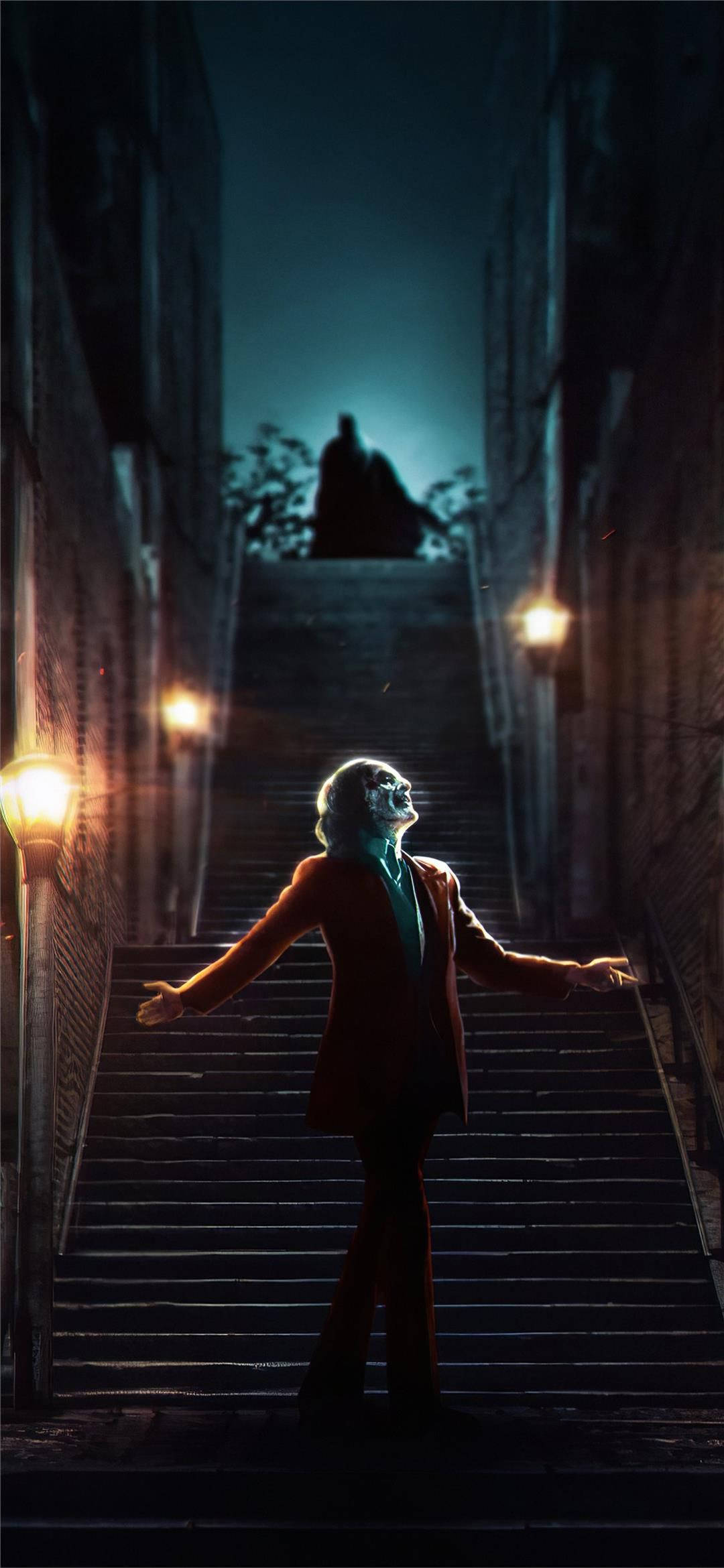 Dansende klovn på trappe Joker 2019 Wallpapers