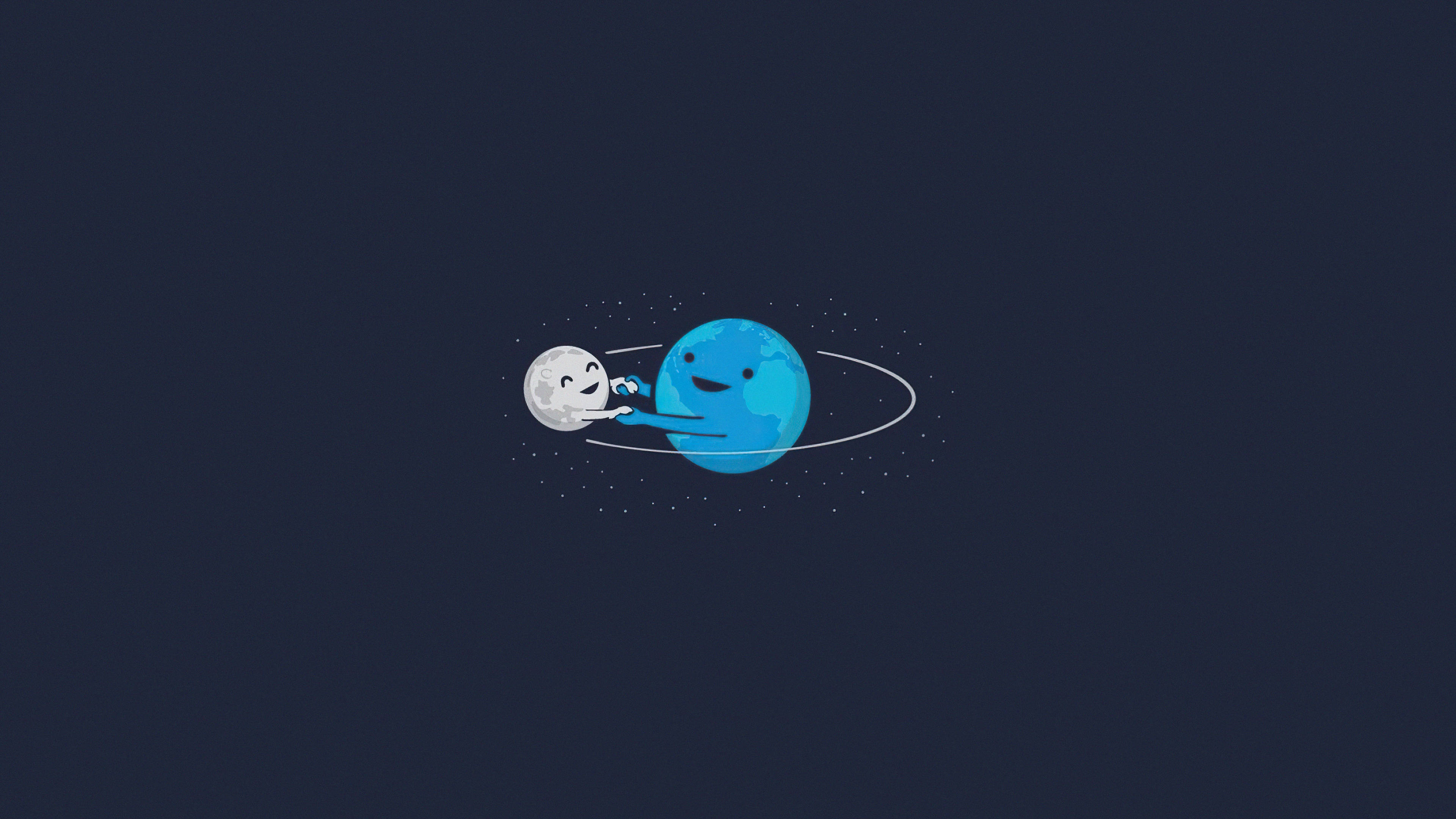 Dansende planeter computerlåseskærm Wallpapers