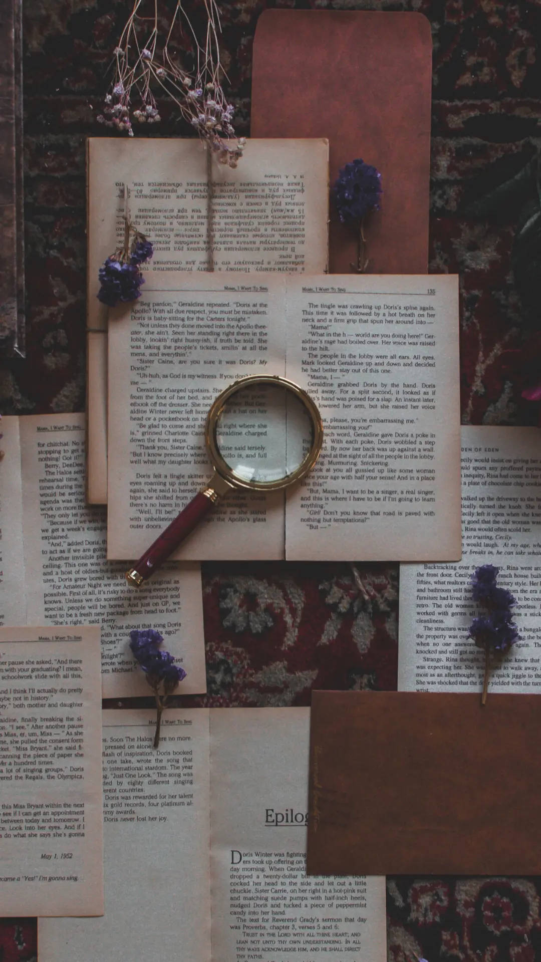 Dark Academia Aesthetic Åbne Bøger Wallpapers