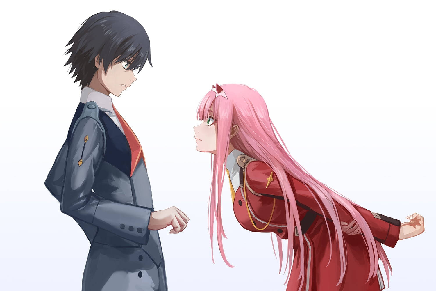 Darling In The Franxx Æstetisk Anime Par Wallpapers