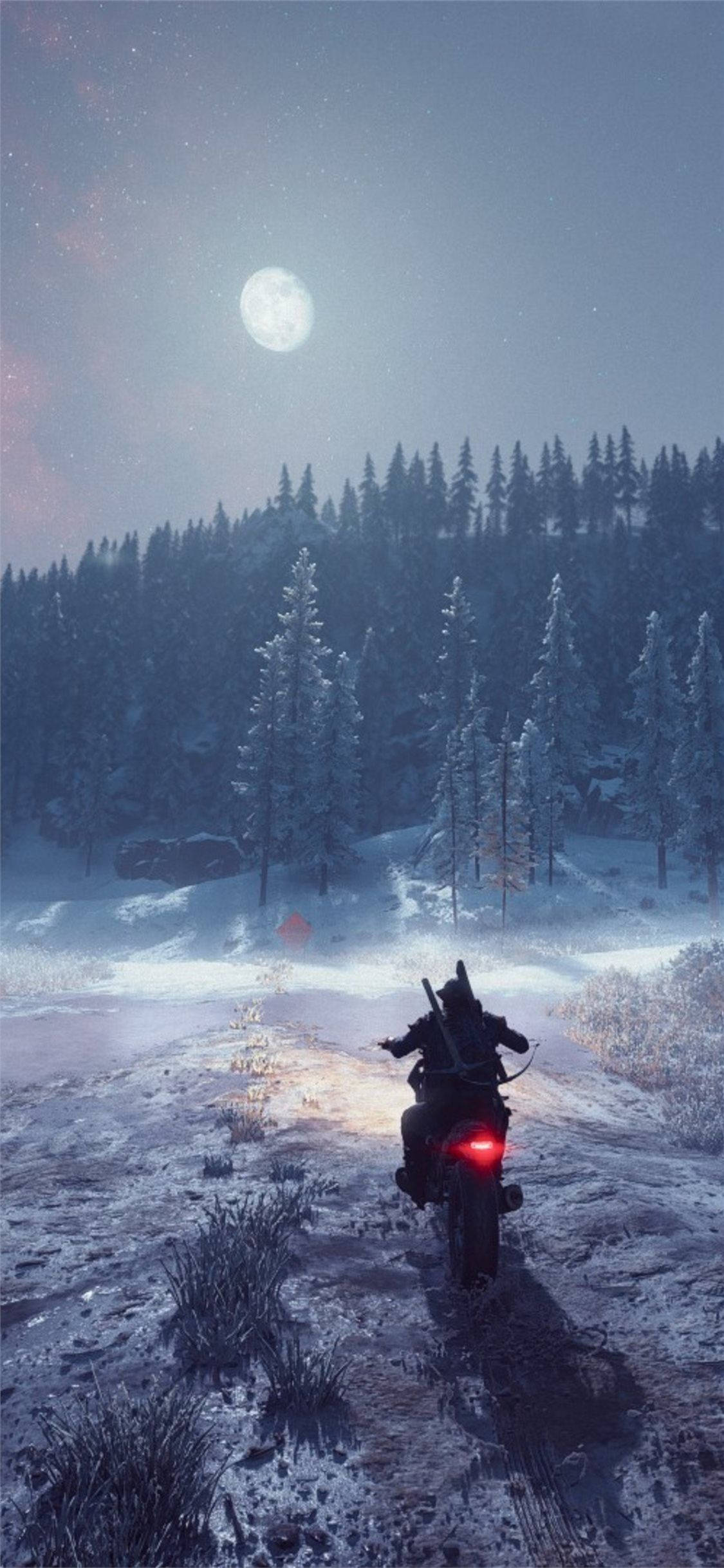 Days Gone kørsel om vinteren Wallpapers