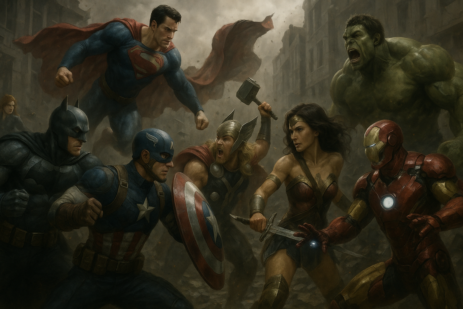 DC VS MARVEL REALISTISK Wallpapers