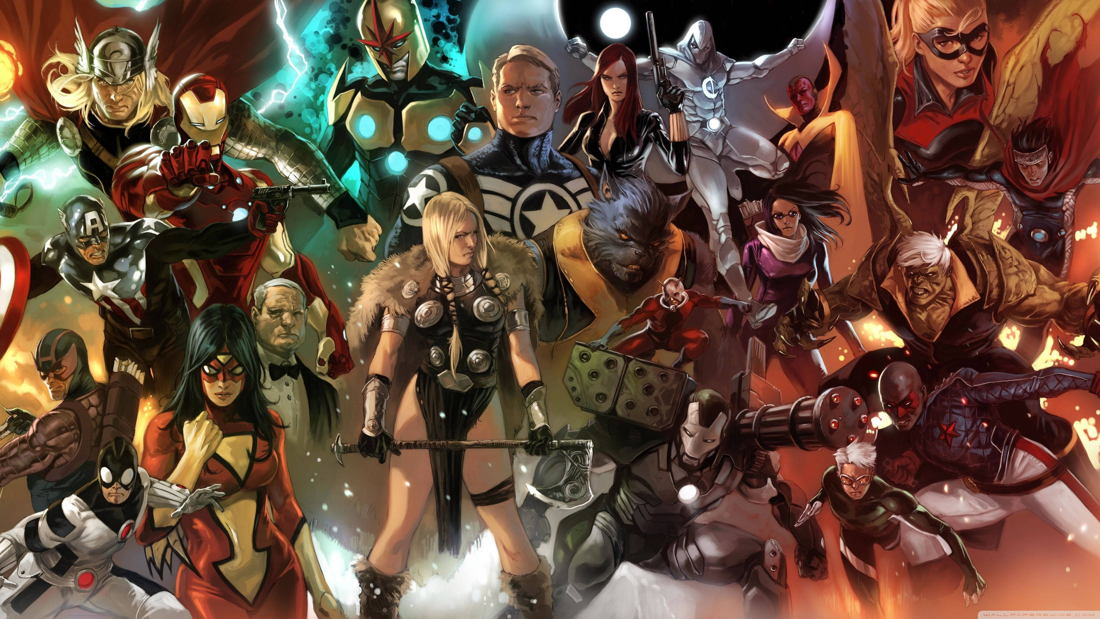 De fantastiske fire: Marvel-tegneseriefigurer Wallpapers
