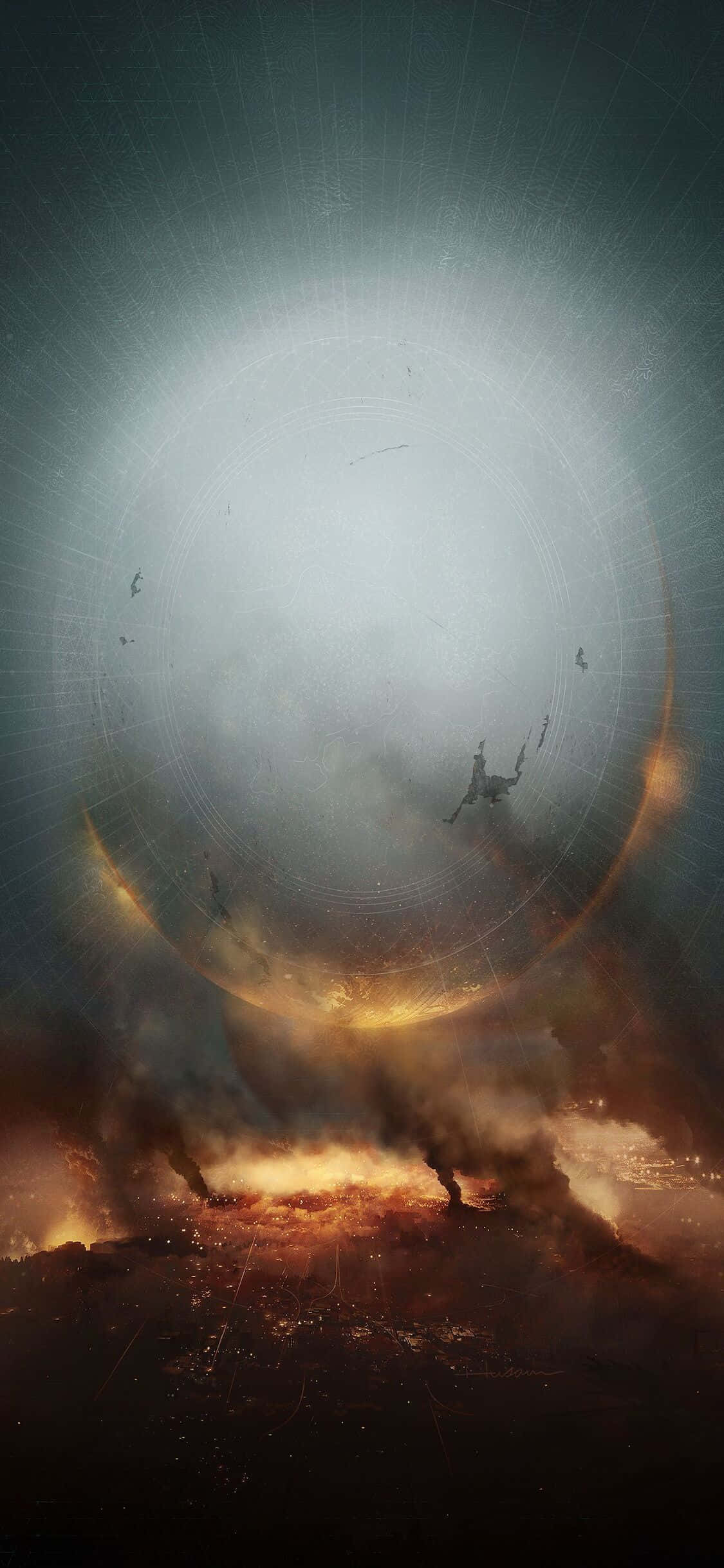 De fantastiske visuelle effekter i Destiny 2 på iPhone Xs Wallpapers