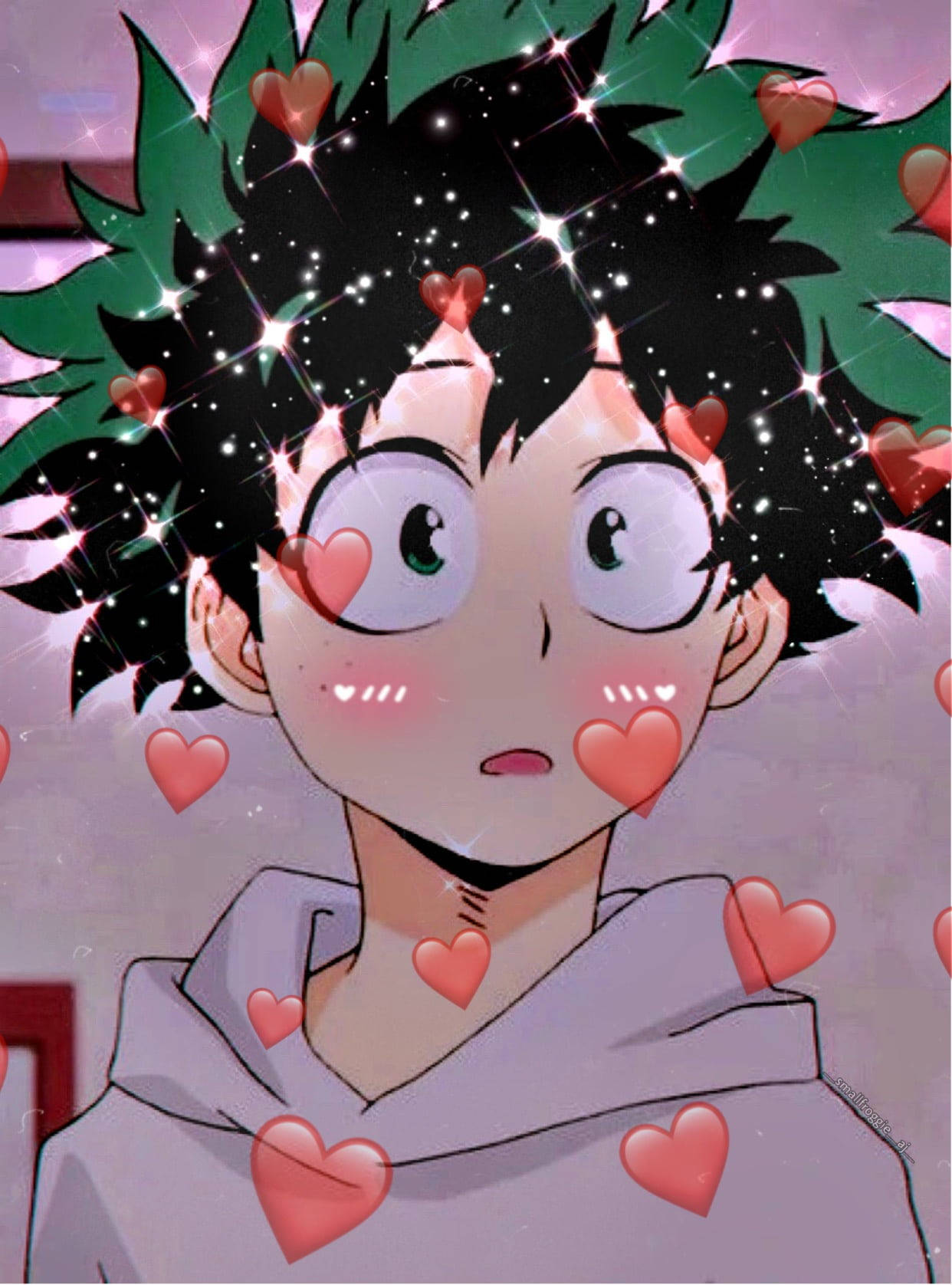Deku Søde Røde Hjerter Wallpapers