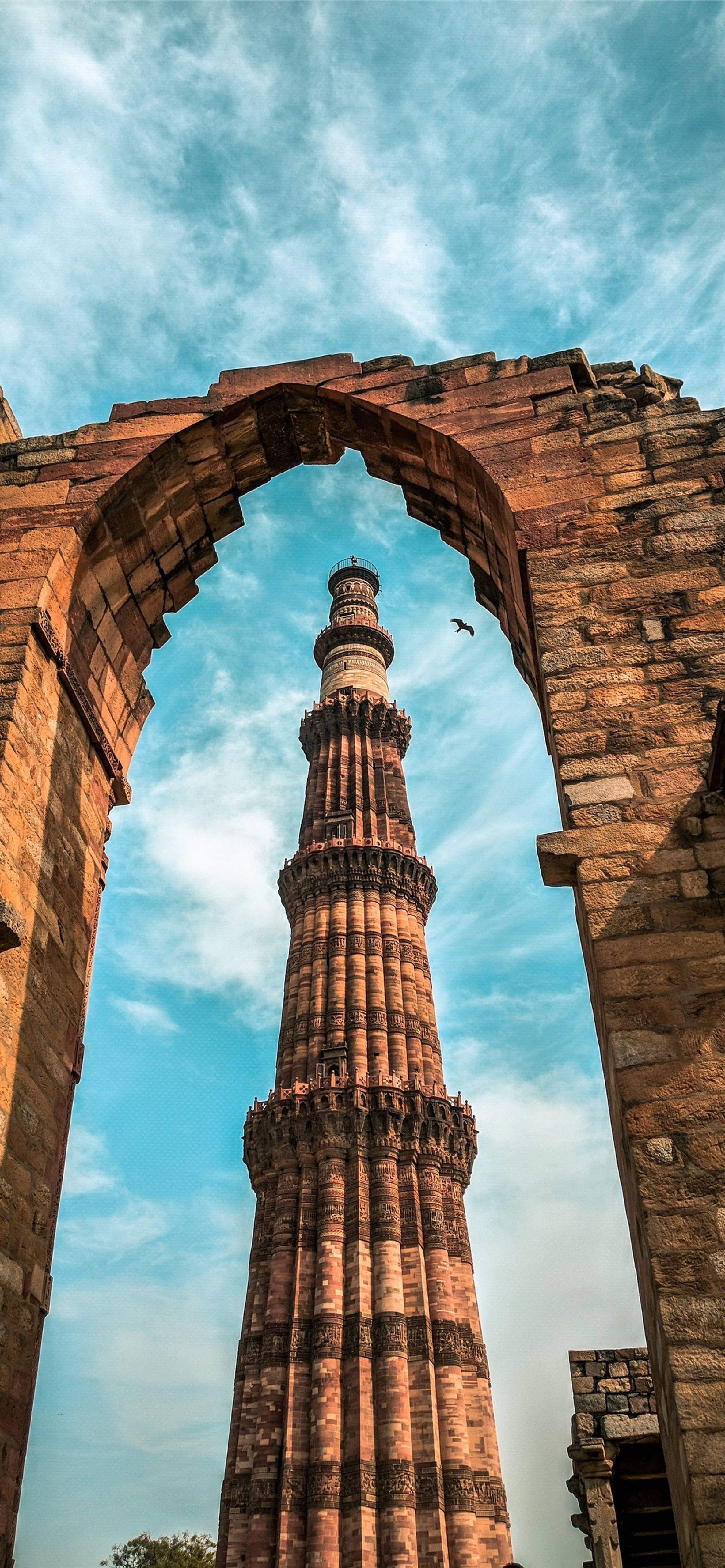 Delhi Qutub Minar Bue Wallpapers