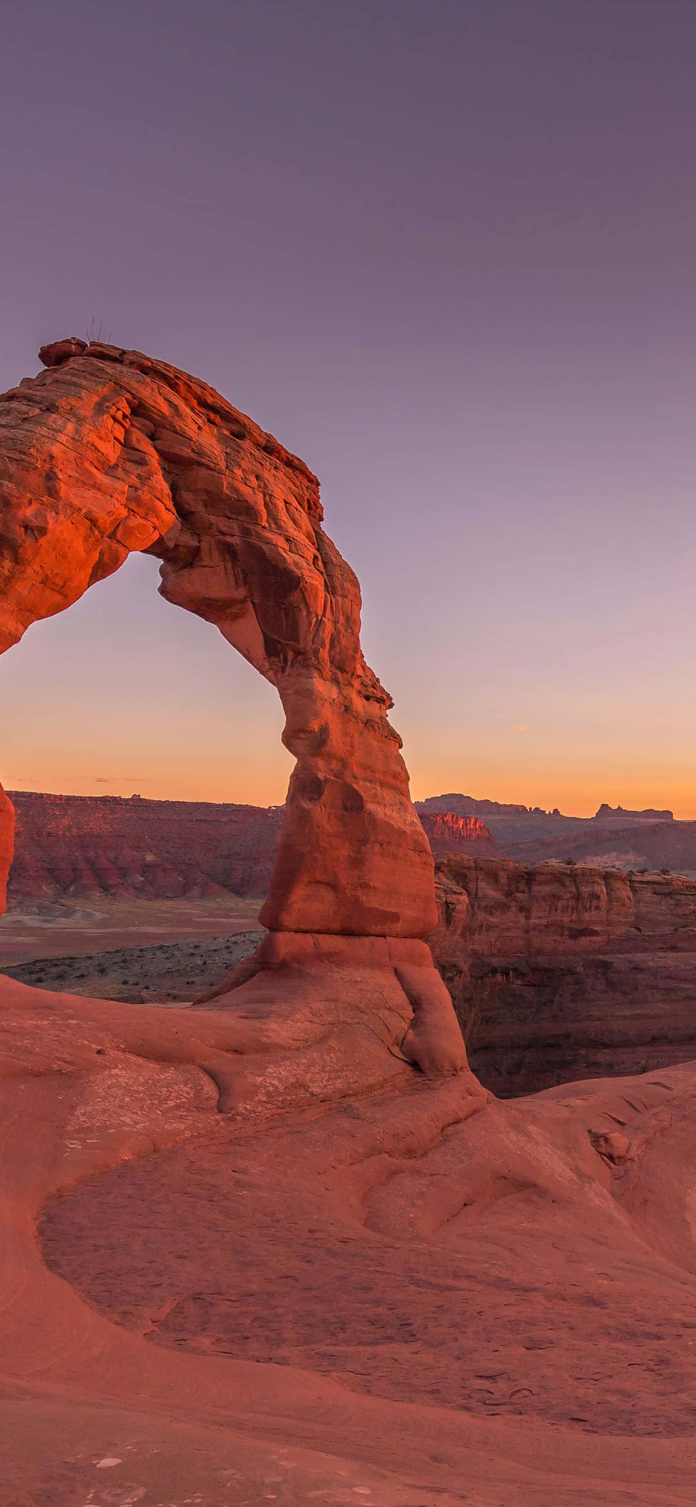 Delicate Arch ved skumring Wallpapers
