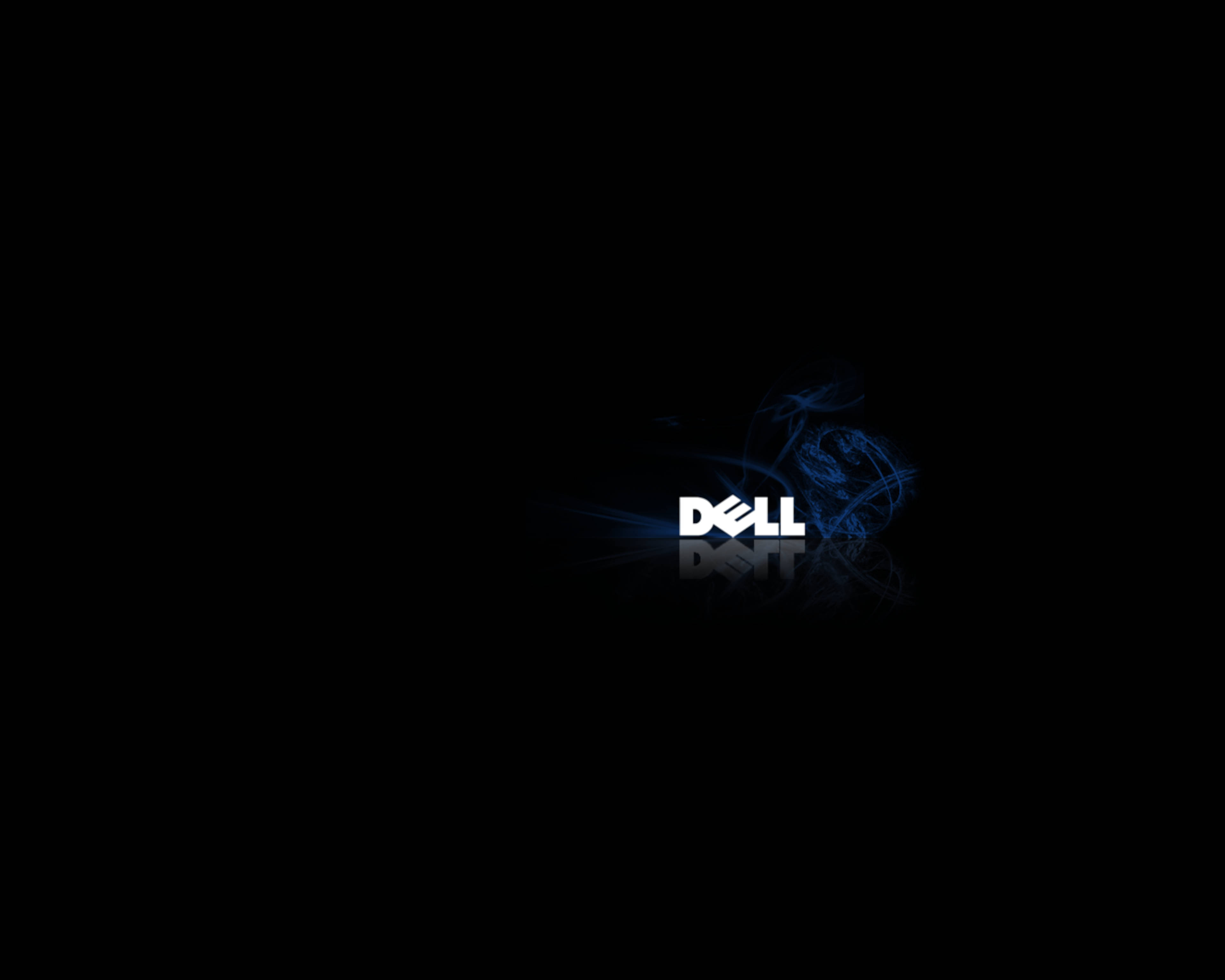 Dell 4K-logo med røg Wallpapers