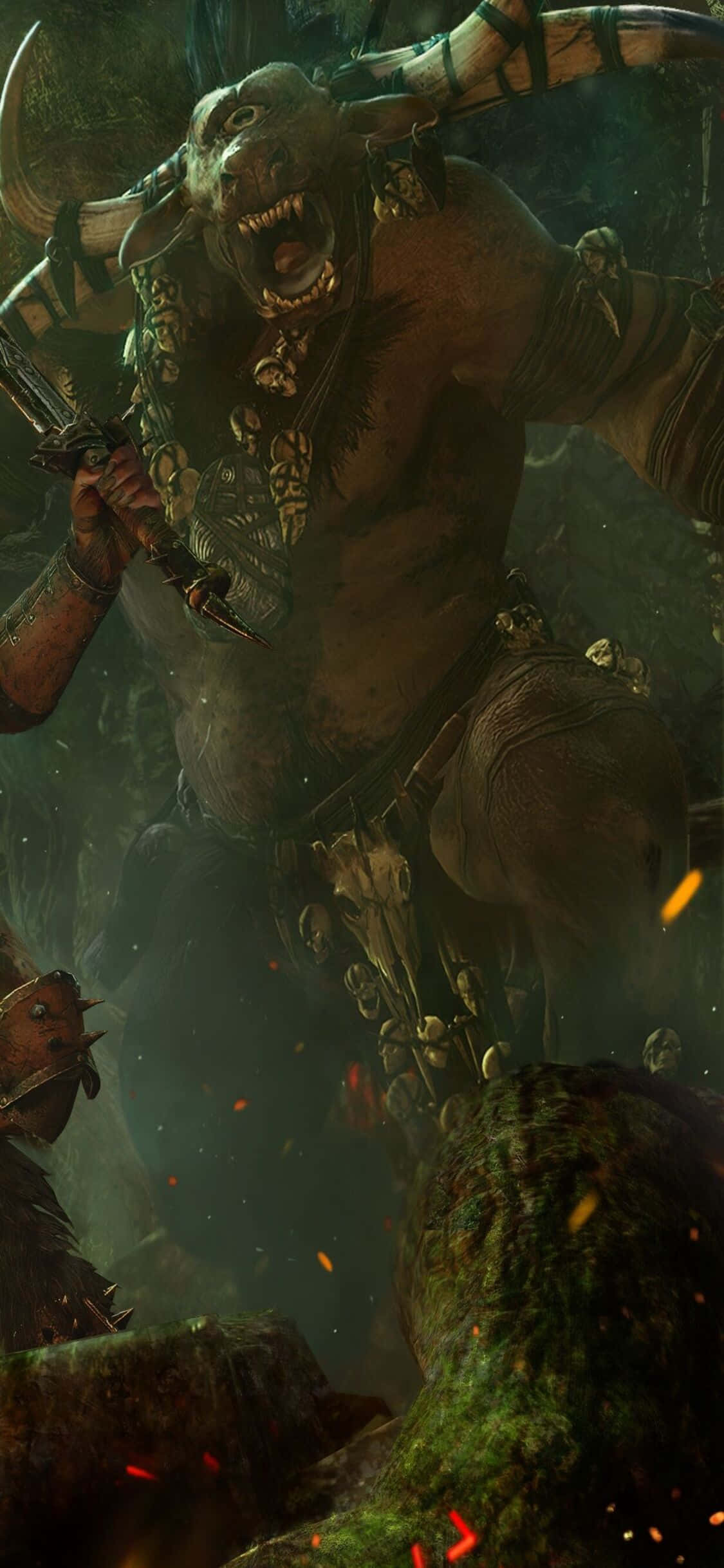 Deltag i det episke slag i Total War Warhammer på din iPhone X Wallpapers