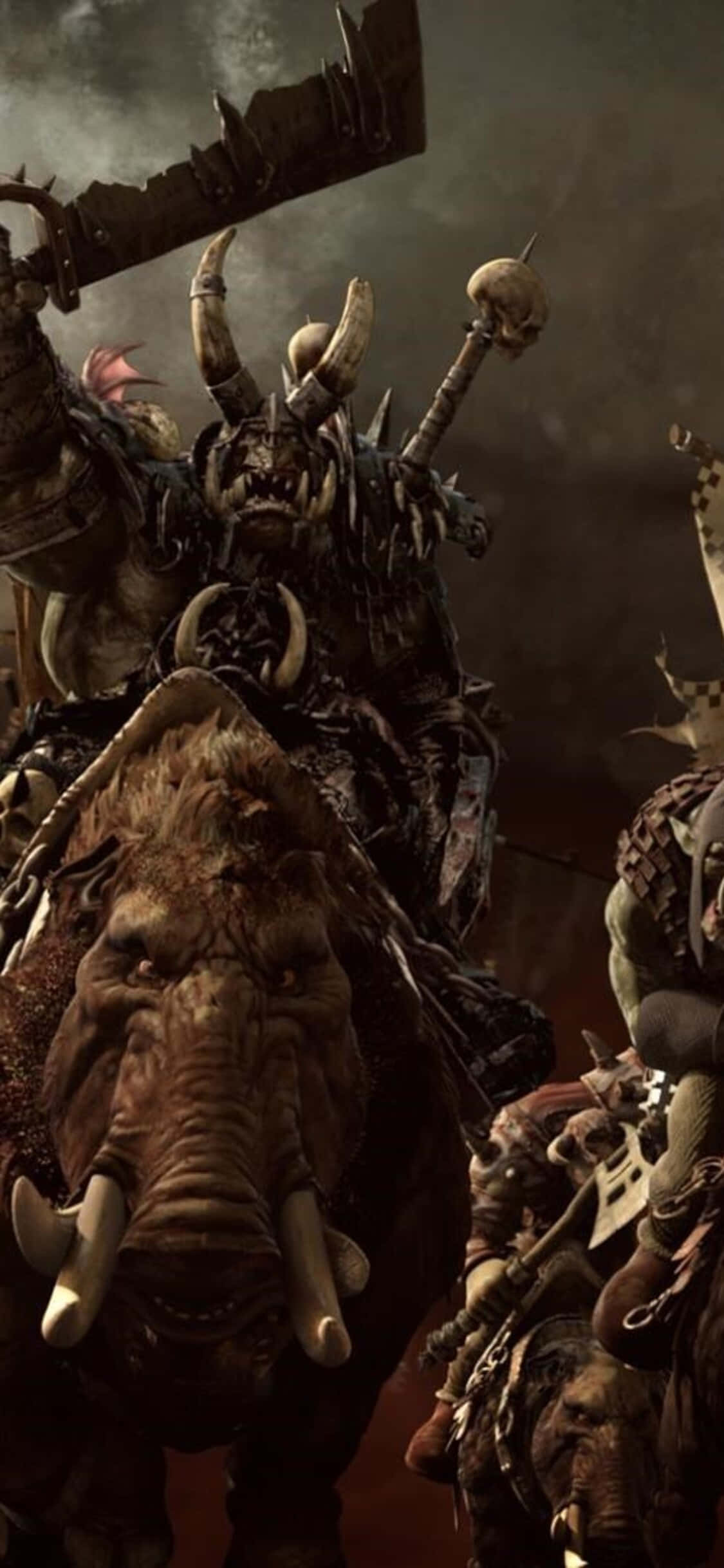 Deltag i det episke slag i Total War: Warhammer til iPhone X Wallpapers