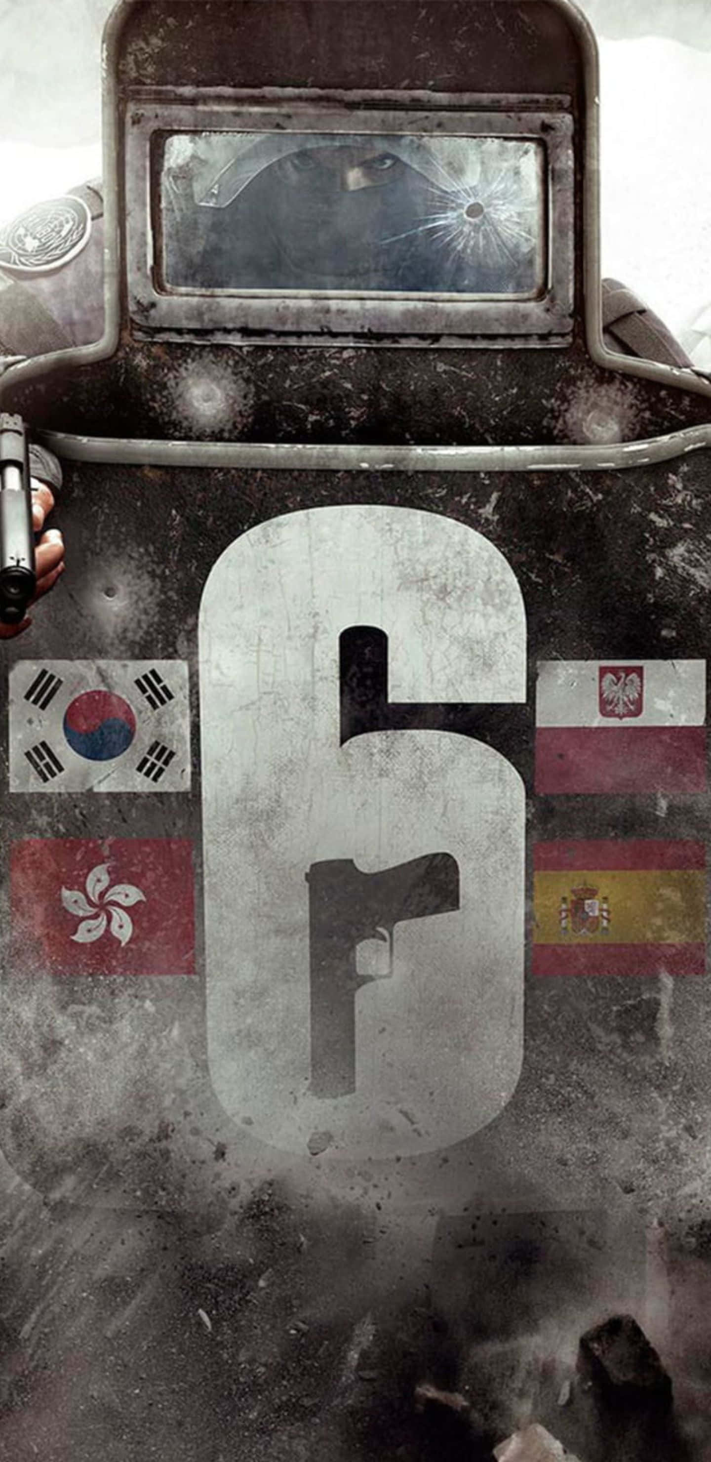 Deltag i kampen på din Pixel 3XL med Rainbow Six Siege. Wallpapers