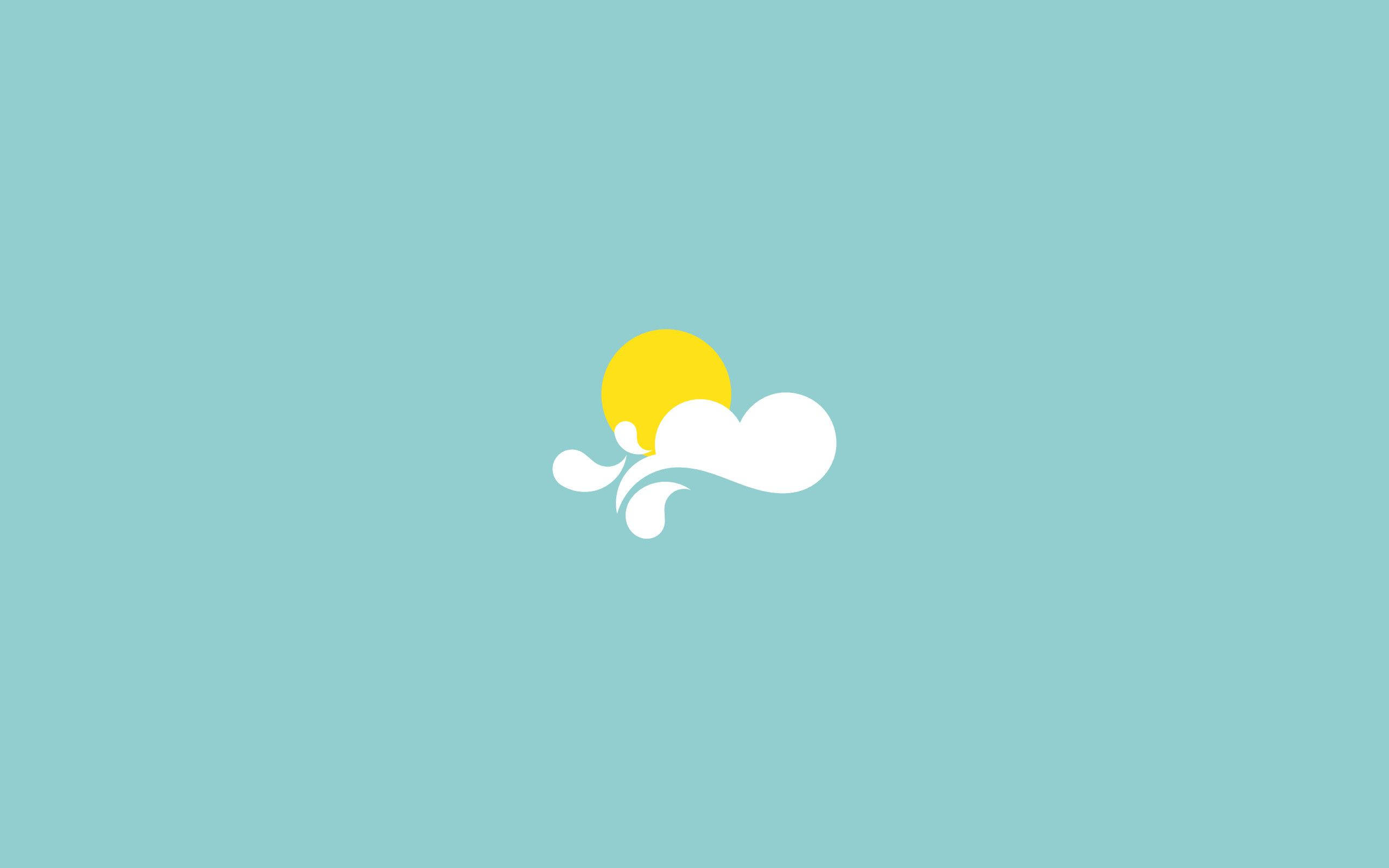Delvist skyet enkel æstetik Wallpapers