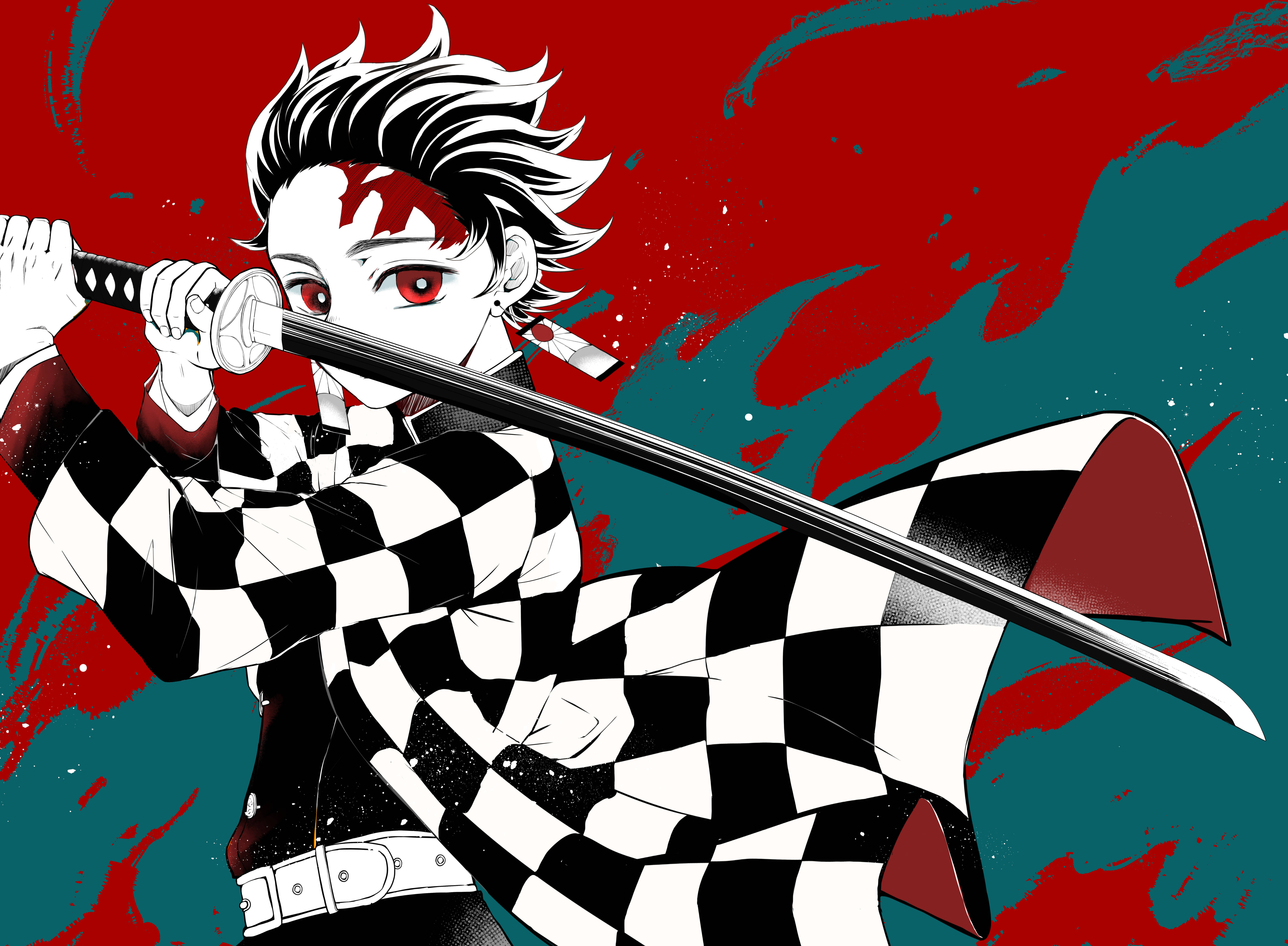 Demon Slayer 4K Tanjiro Grøn Wallpapers