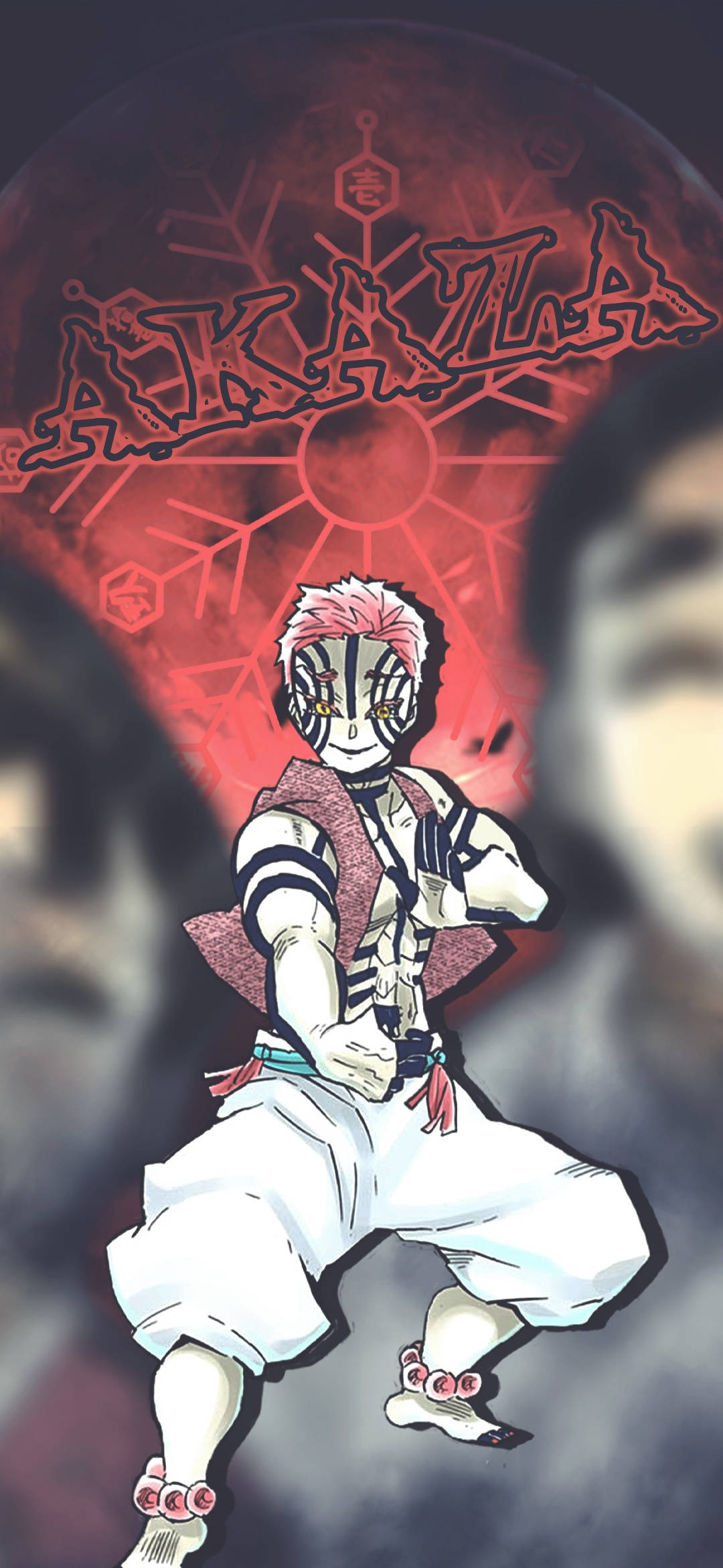 Demon Slayer Akaza Bloddæmonsteknik Wallpapers