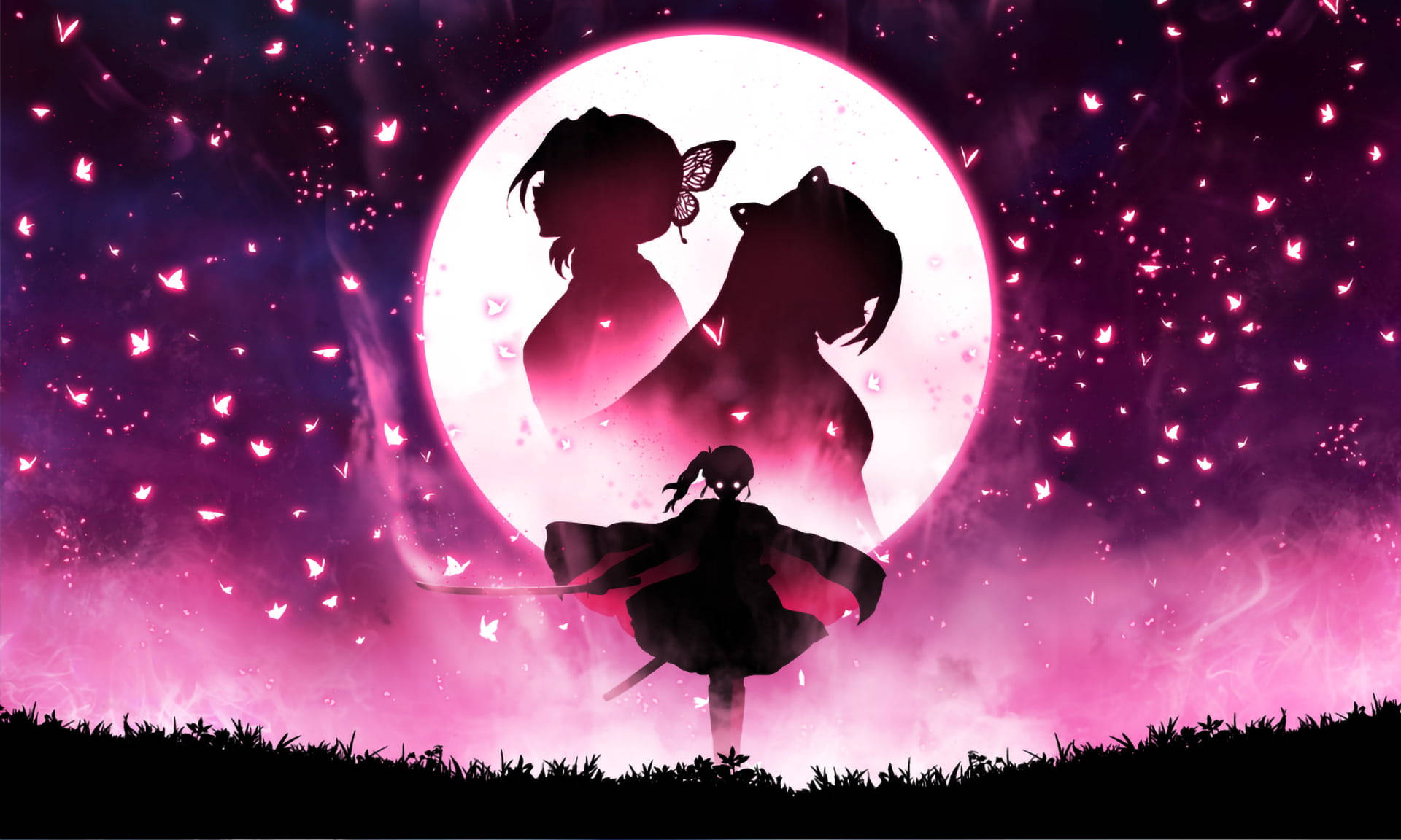 Demon Slayer Kanae Kocho og Shinobu profilbillede Wallpapers