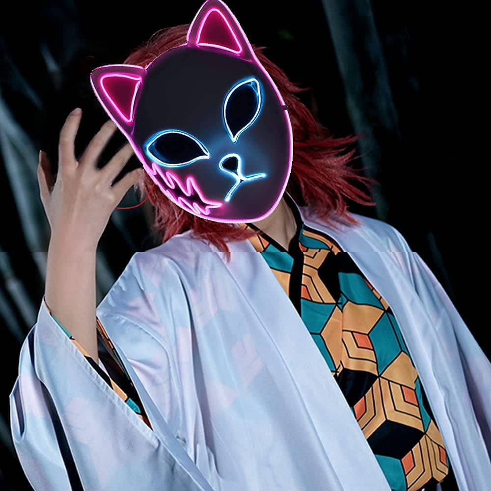 Demon Slayer Maske På Cosplayer Wallpapers