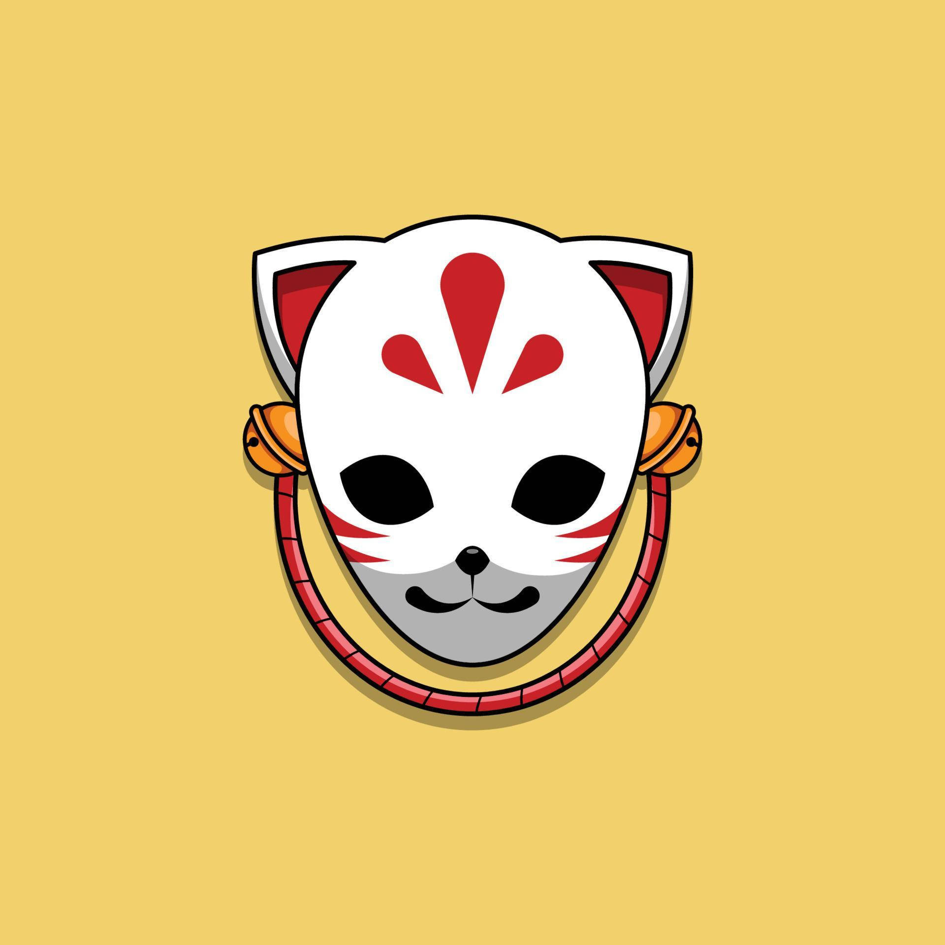 Demon Slayer Maske Vektorkunst Wallpapers