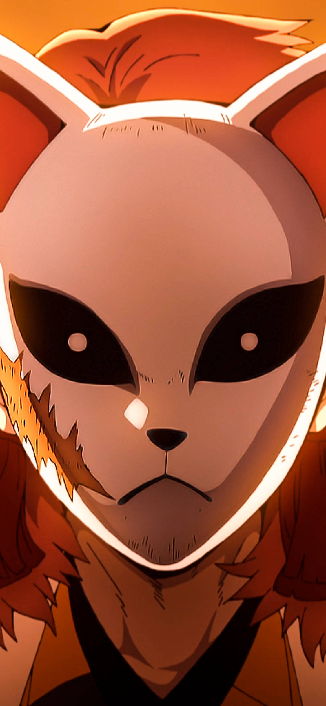 Demon Slayer Sabito bærer en kitsune-maske, et symbol på sin skæbne Wallpapers
