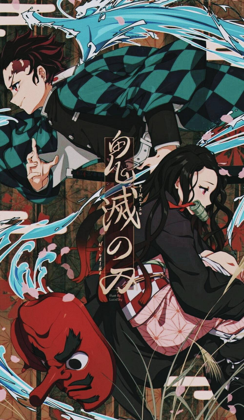 Demon Slayer Tanjiro Tiende Form Kunst Wallpapers