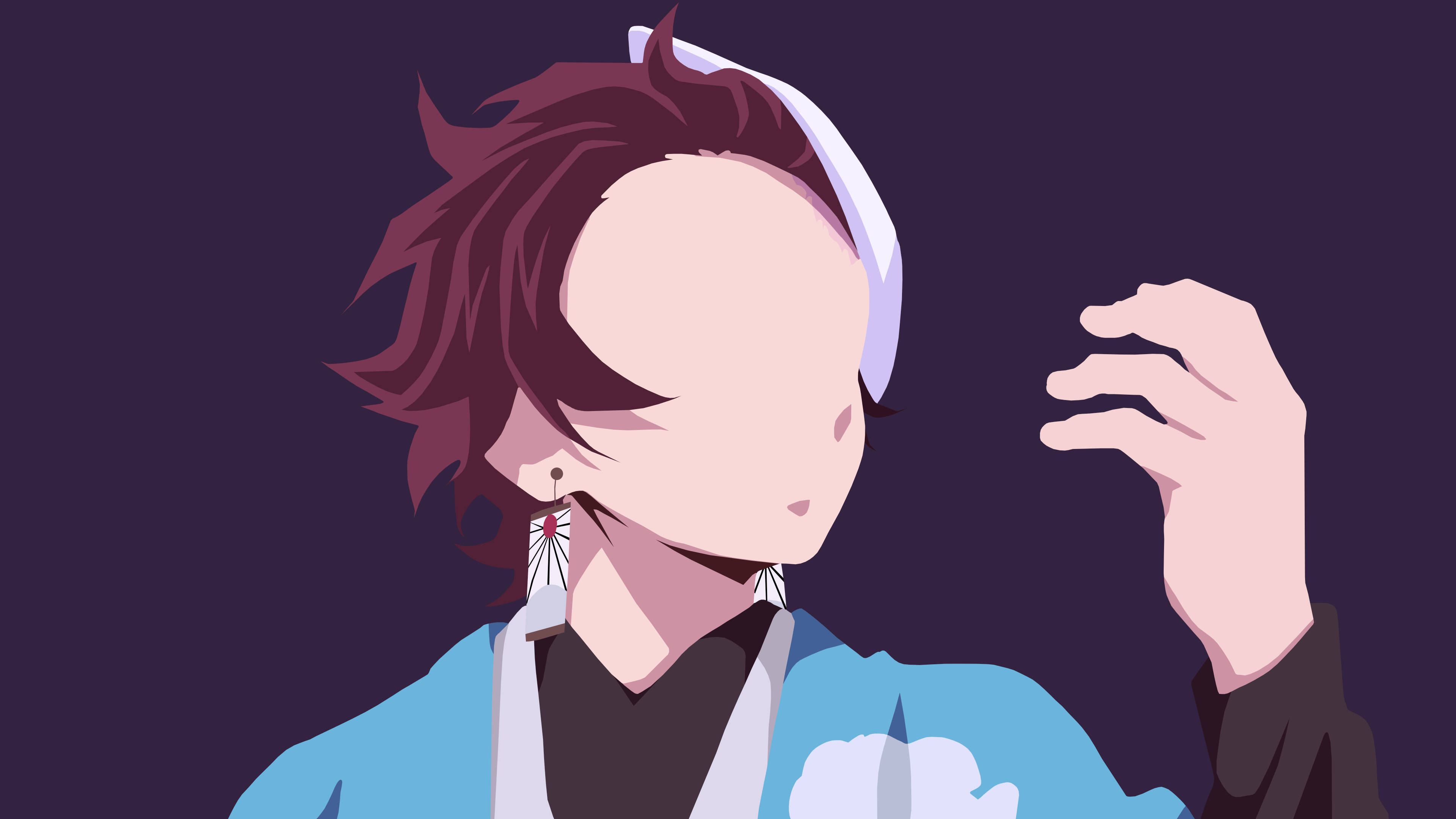 Demon Slayer Tanjiro uden ansigt Wallpapers
