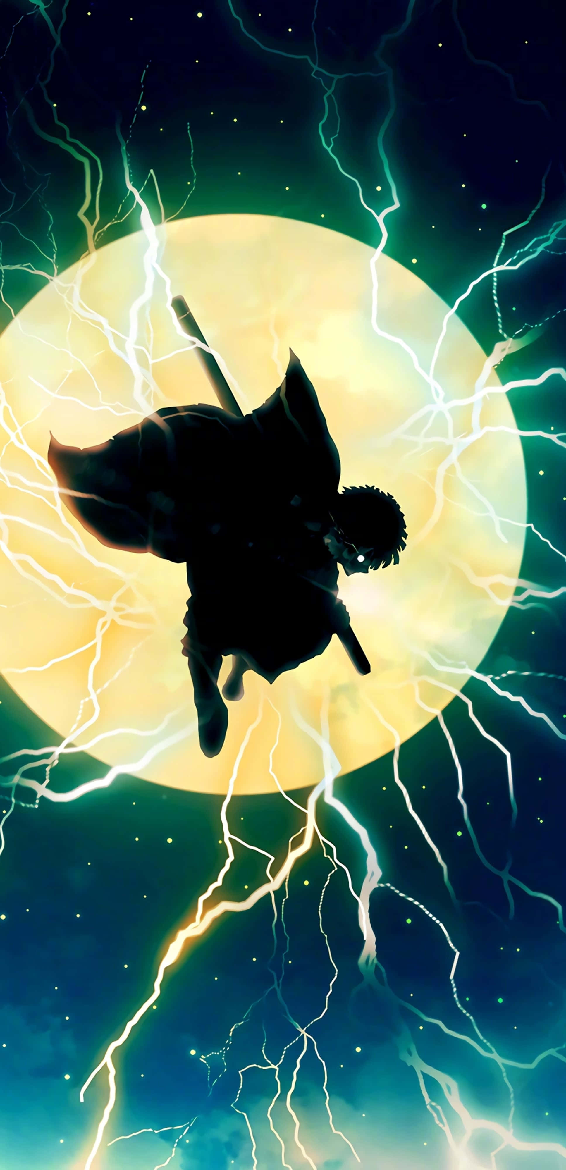 Demon Slayer Zenitsu Måne 4K Wallpapers