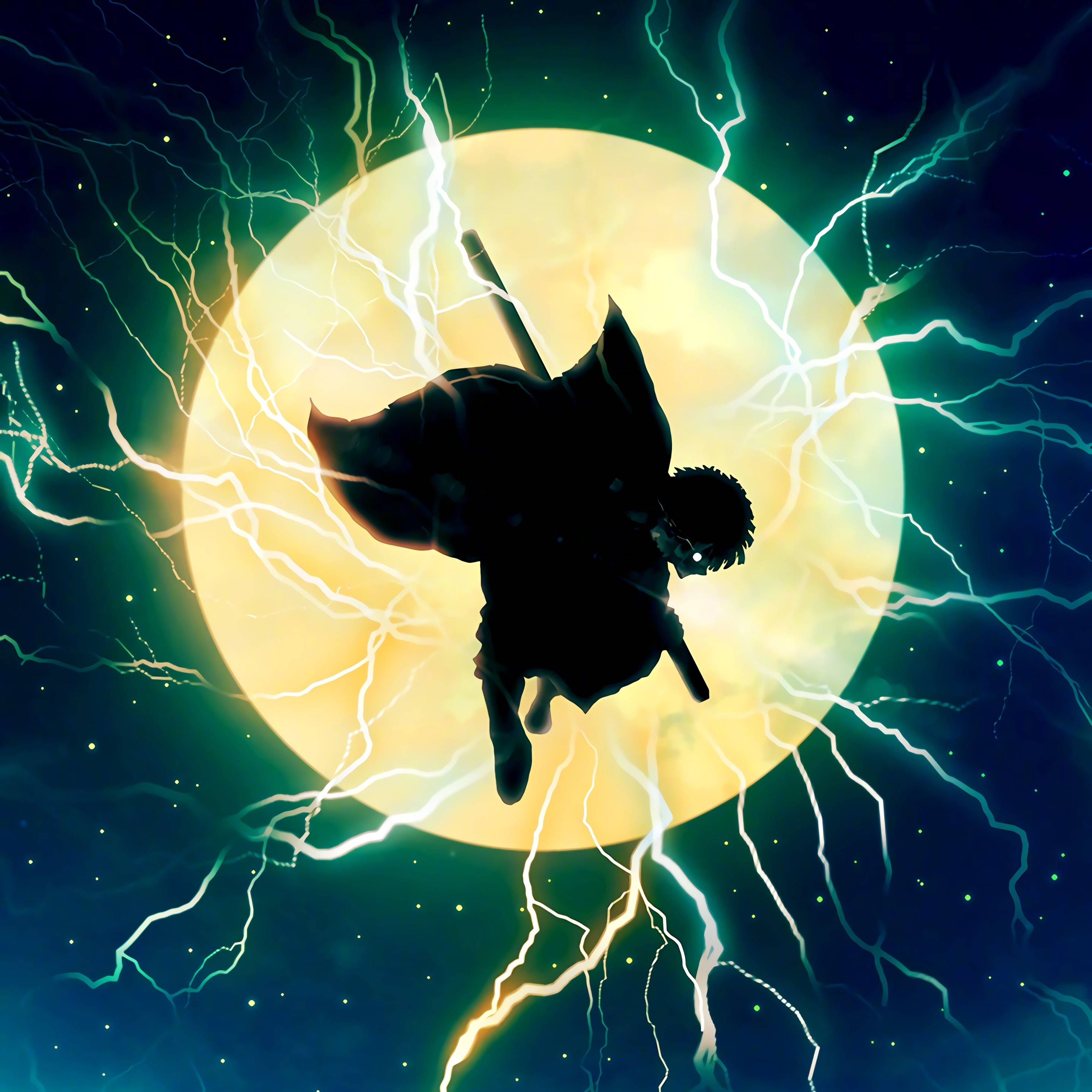 Demon Slayer Zenitsu Silhuet Wallpapers