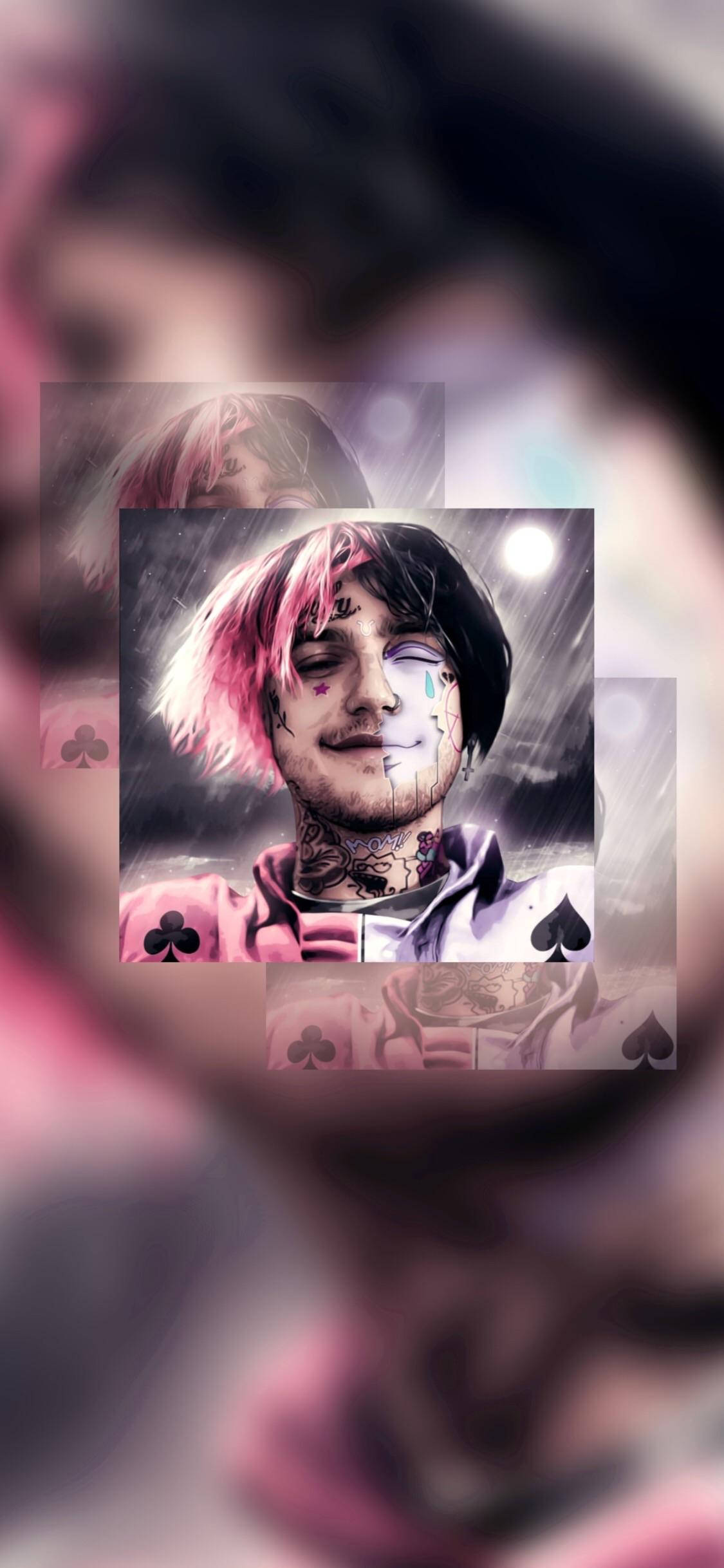 Den afdøde Lil Peep omfavner sin indre skønhed. Wallpapers