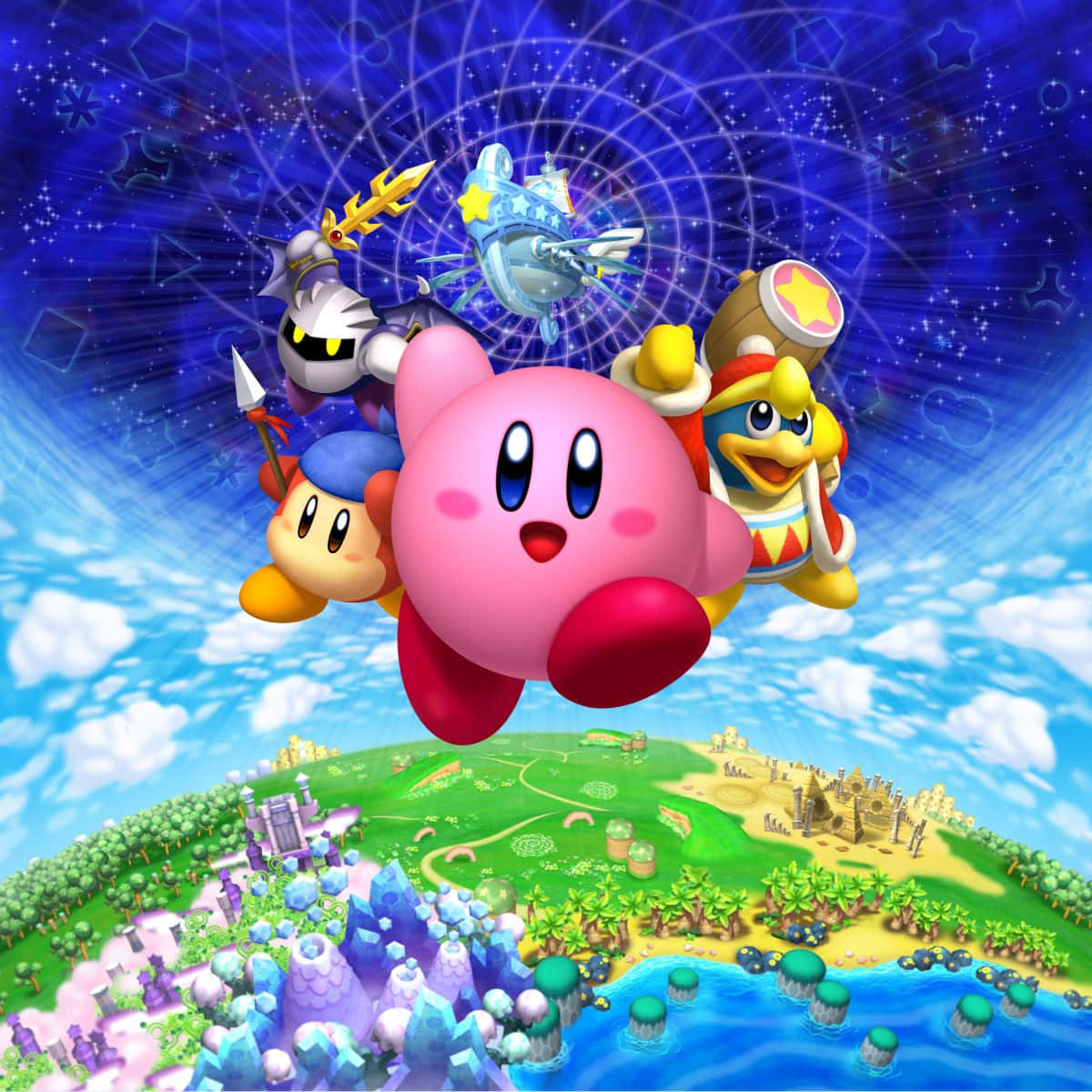 Den elskelige Kirby viser sit store smil! Wallpapers