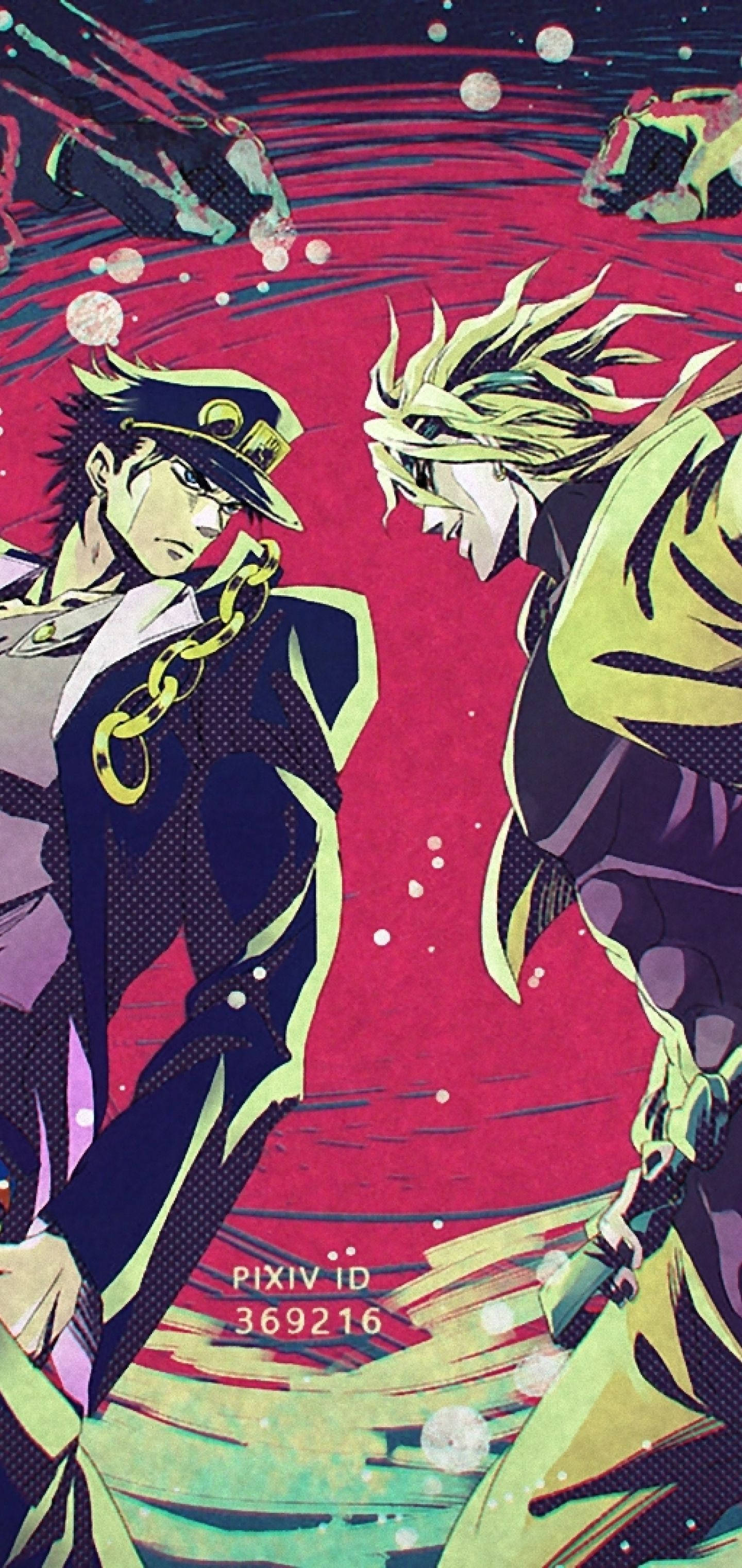 Den episke duel mellem Jotaro og Dio fra Jojo's Bizarre Adventure Wallpapers