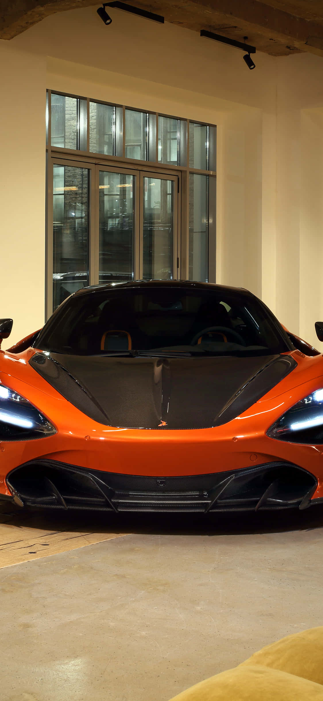 Den episke styrke af stil: iPhone Xs Mclaren 720s Wallpapers