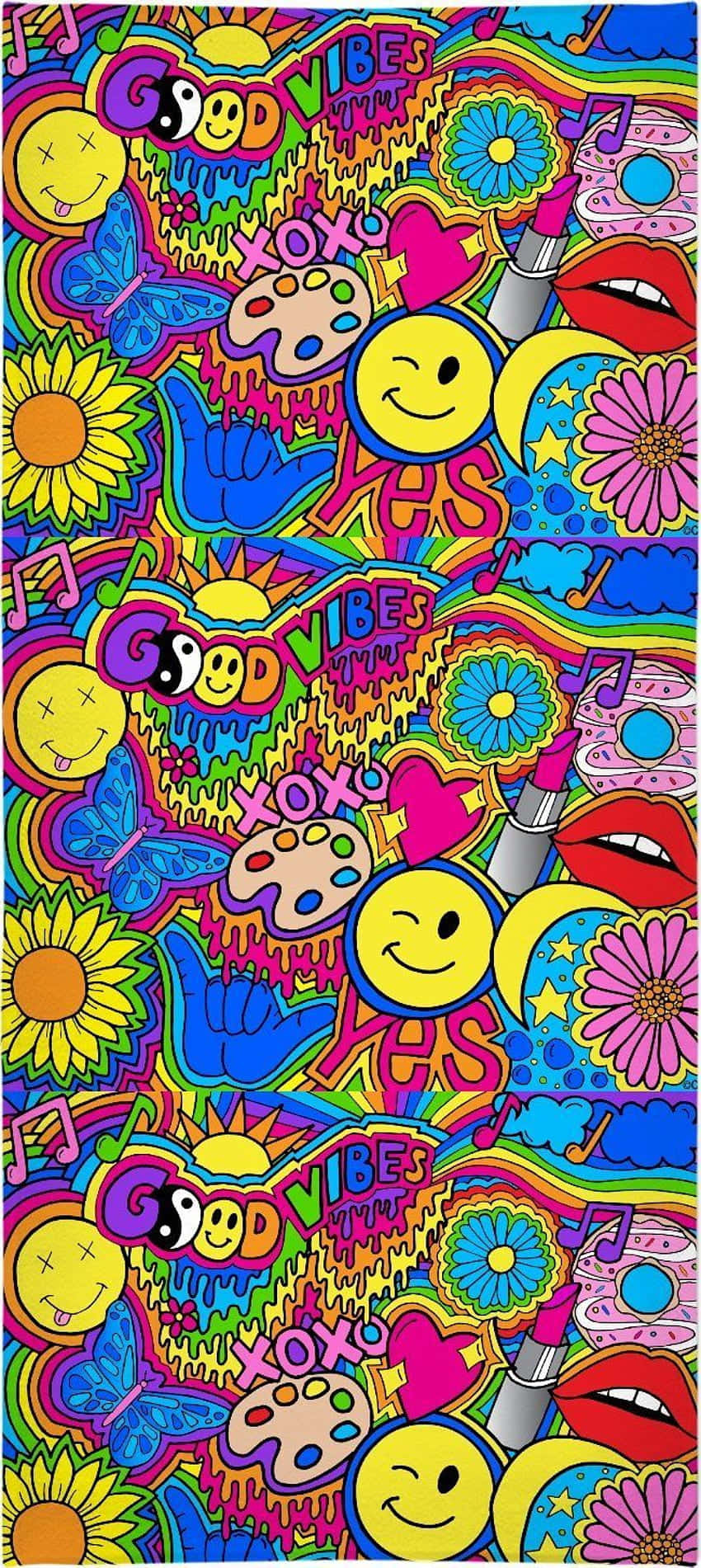 Den frie ånd hos den trippy hippie Wallpapers