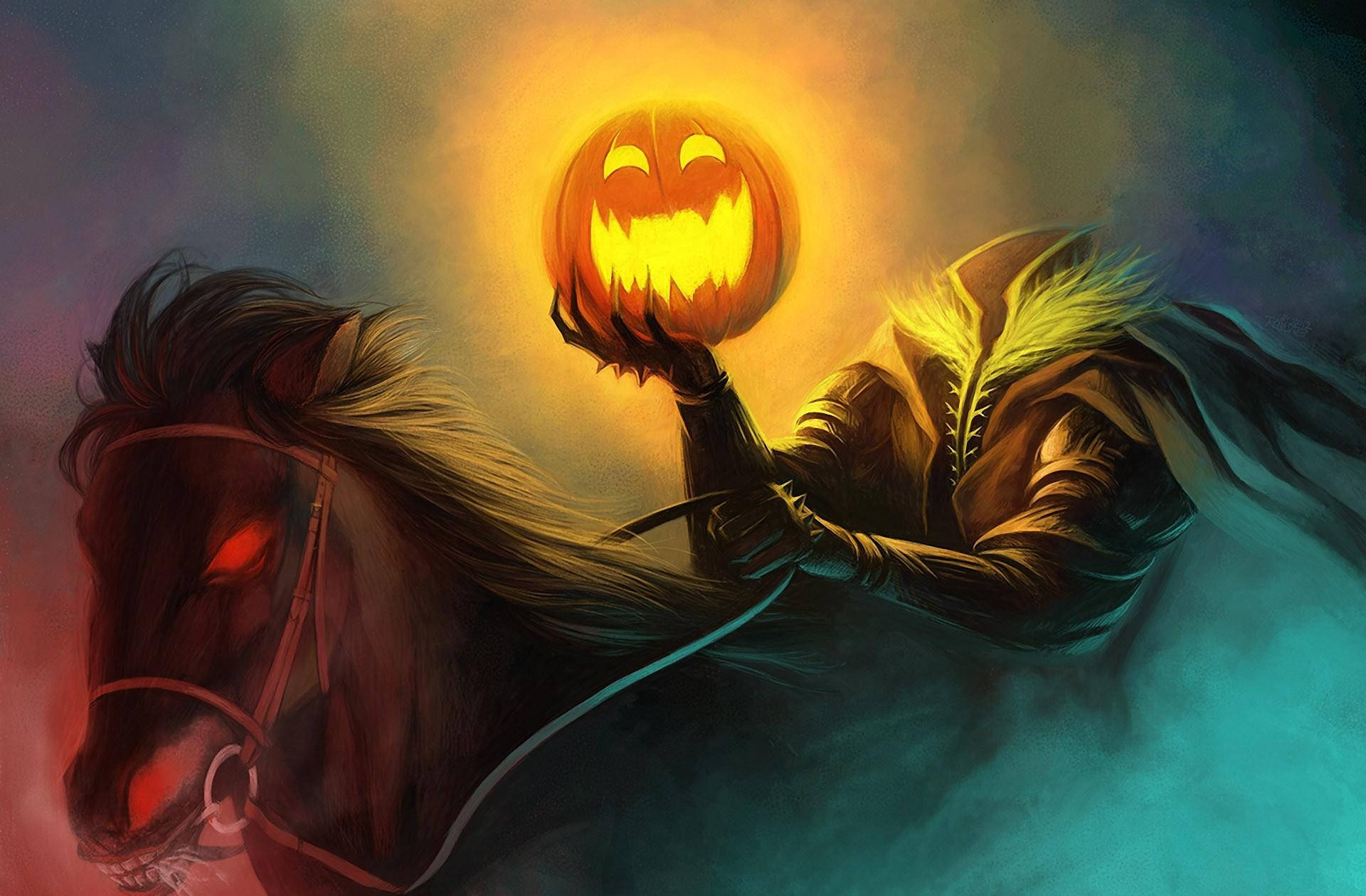 Den Hovedløse Rytter Kommer Ridende Wallpapers