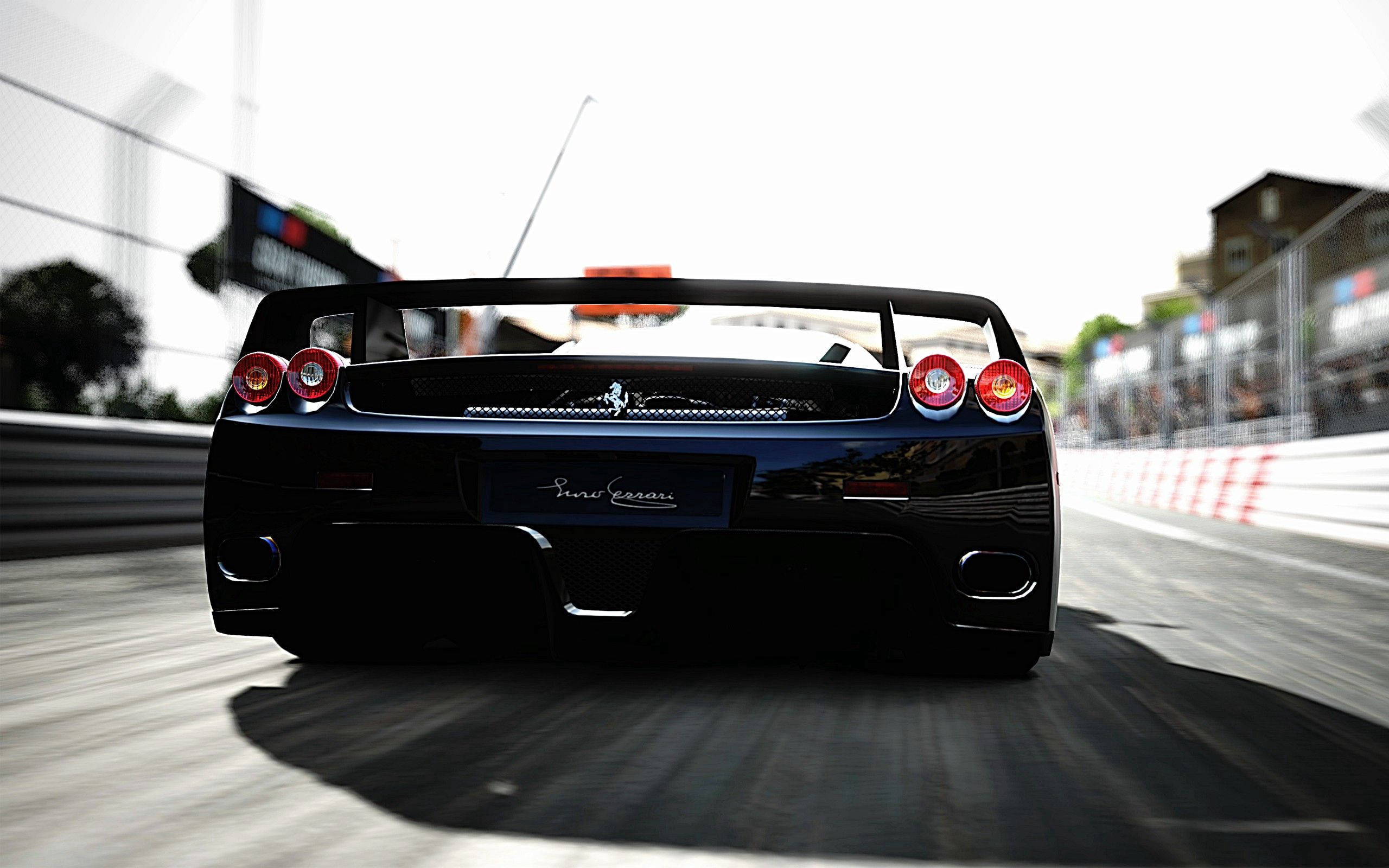 Den ikoniske Ferrari F40 i strålende blå Wallpapers