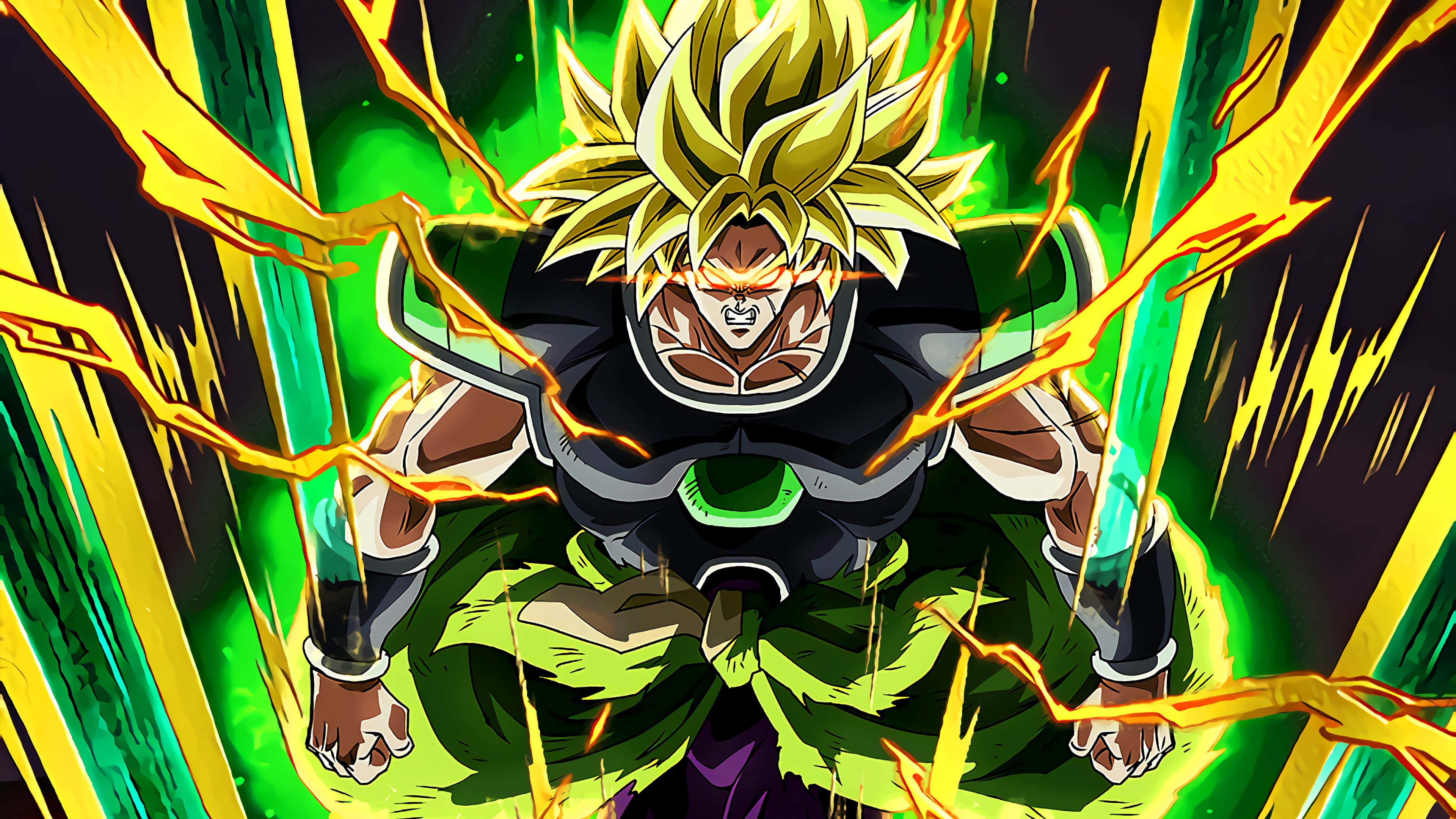Den legendariske Super Saiyan Broly vender tilbage for at møde Goku i Dragon Ball Super Broly Wallpapers